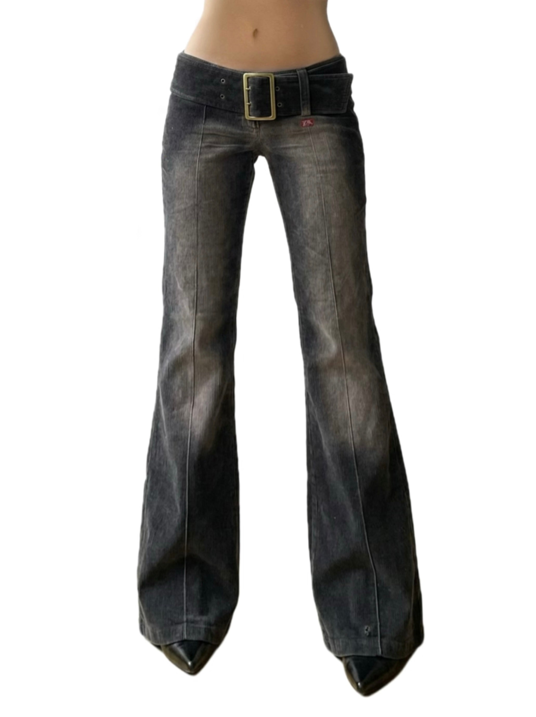 Miss Sixty rare belted flared y2k vintage pants