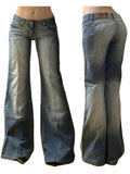 vintage baggy flared jeans y2k