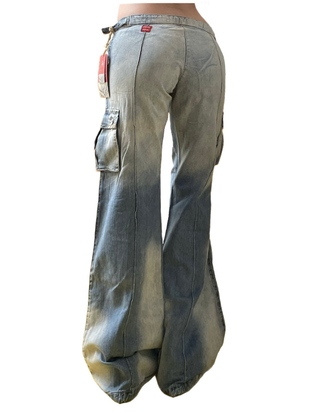 Vintage low rise baggy flared y2k jeans - 2000s