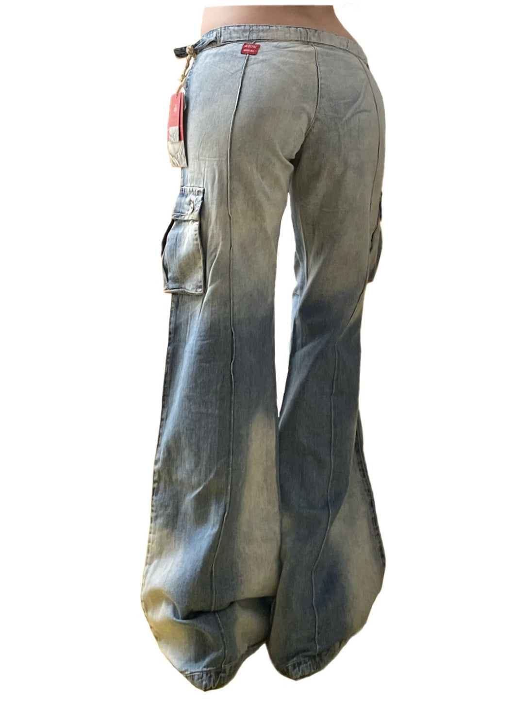Vintage low rise baggy flared y2k jeans - 2000s