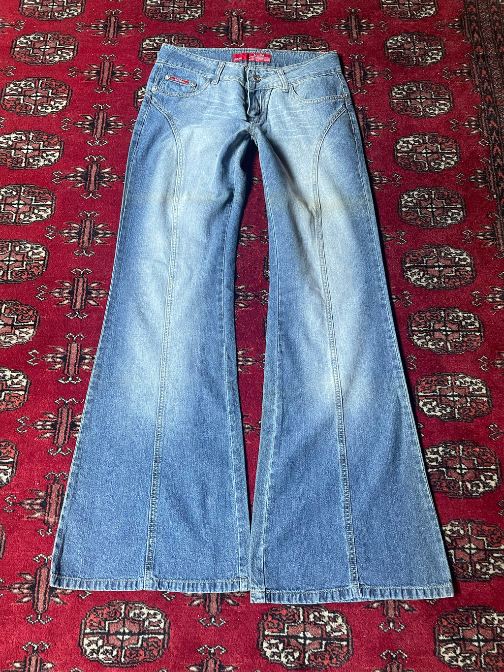vintage baggy flared jeans y2k