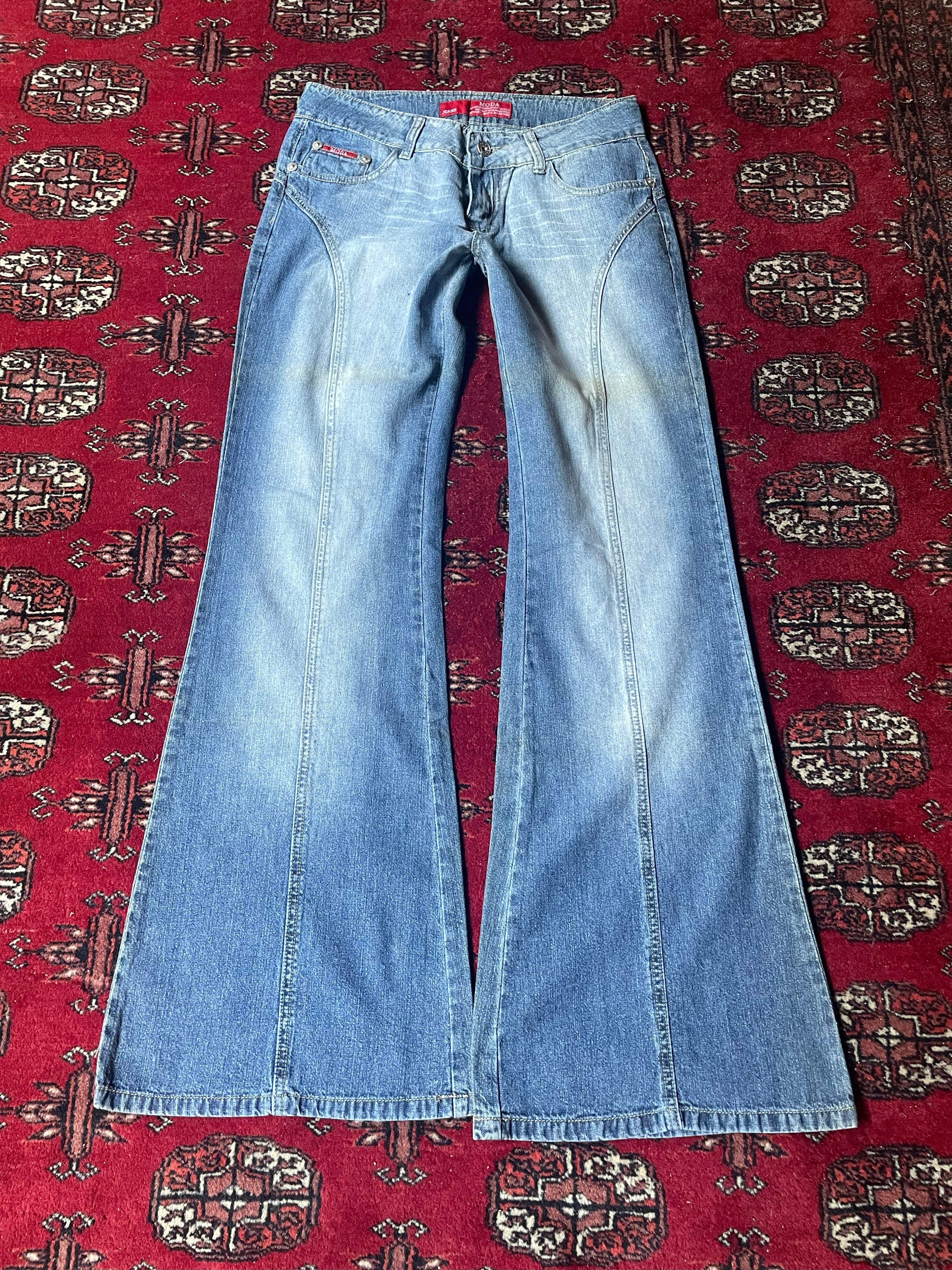 vintage baggy flared jeans y2k
