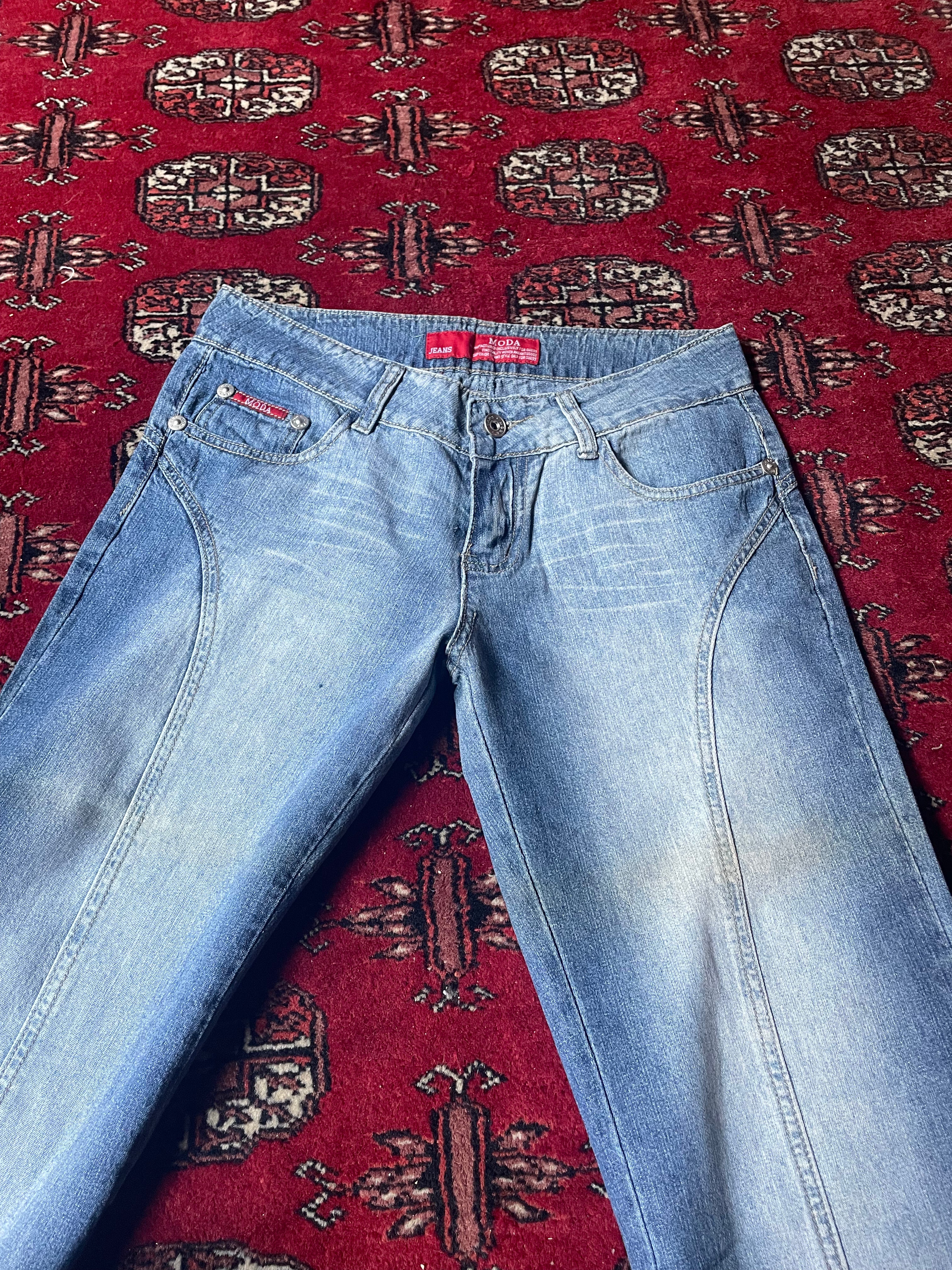 vintage baggy flared jeans y2k