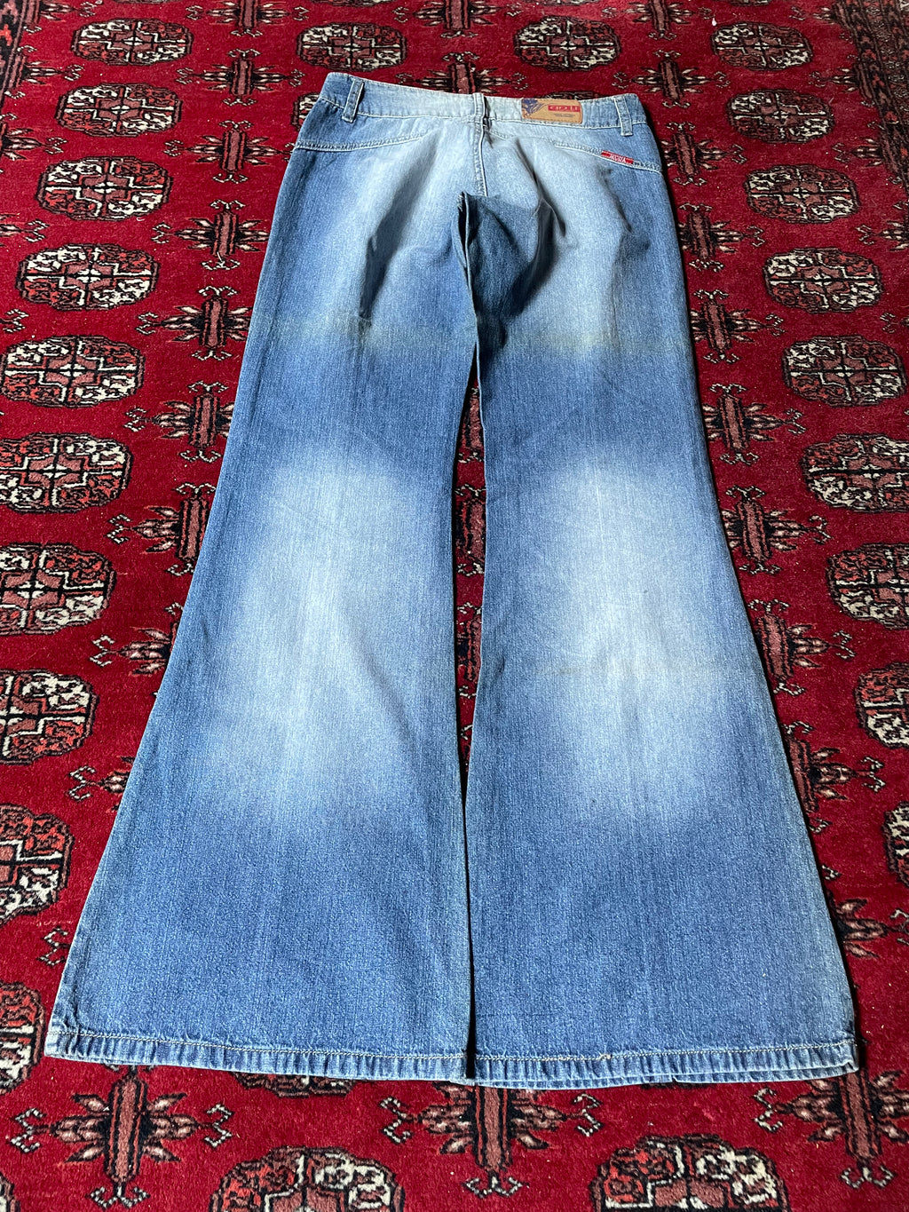 vintage baggy flared jeans y2k