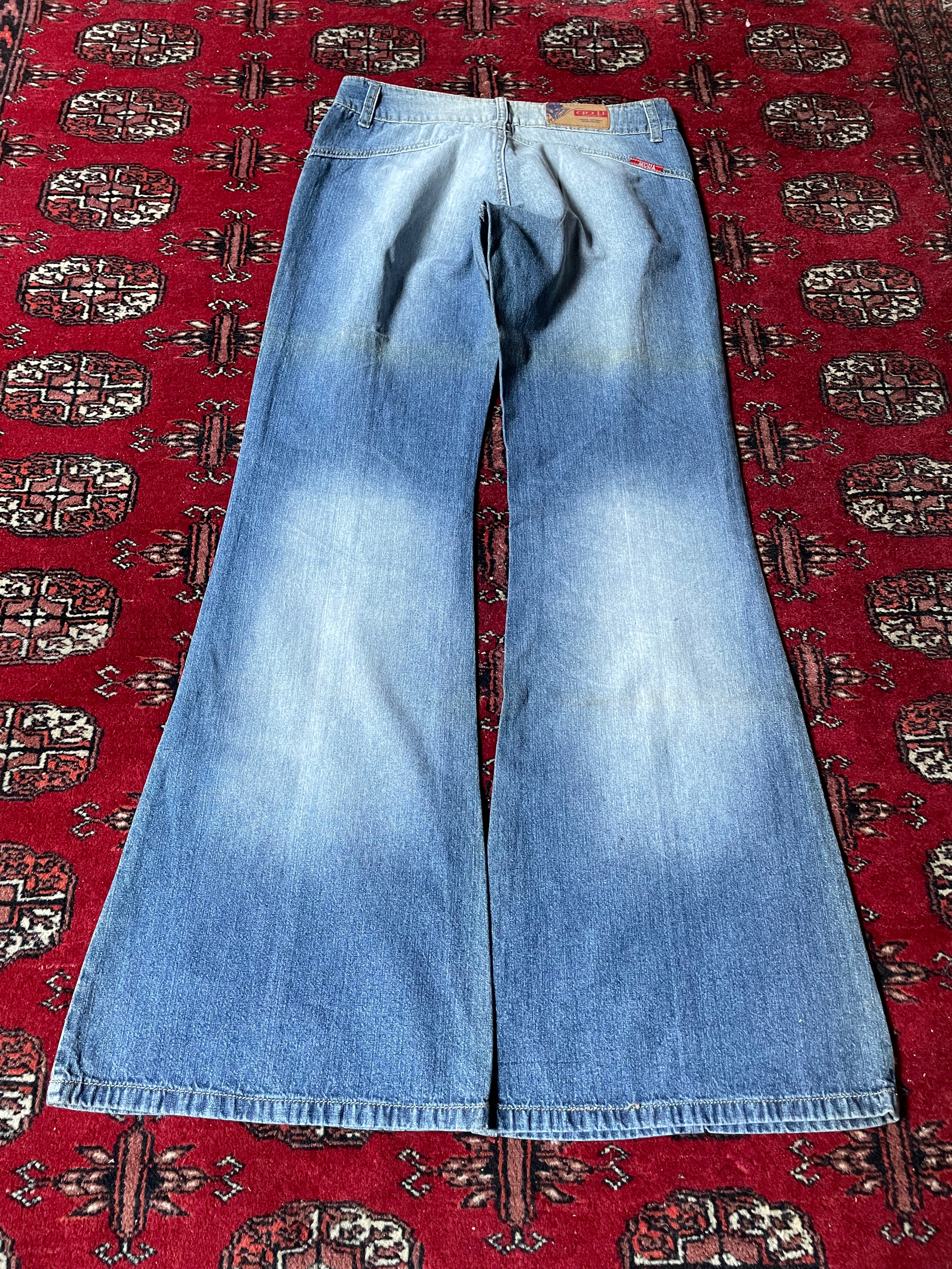 vintage baggy flared jeans y2k