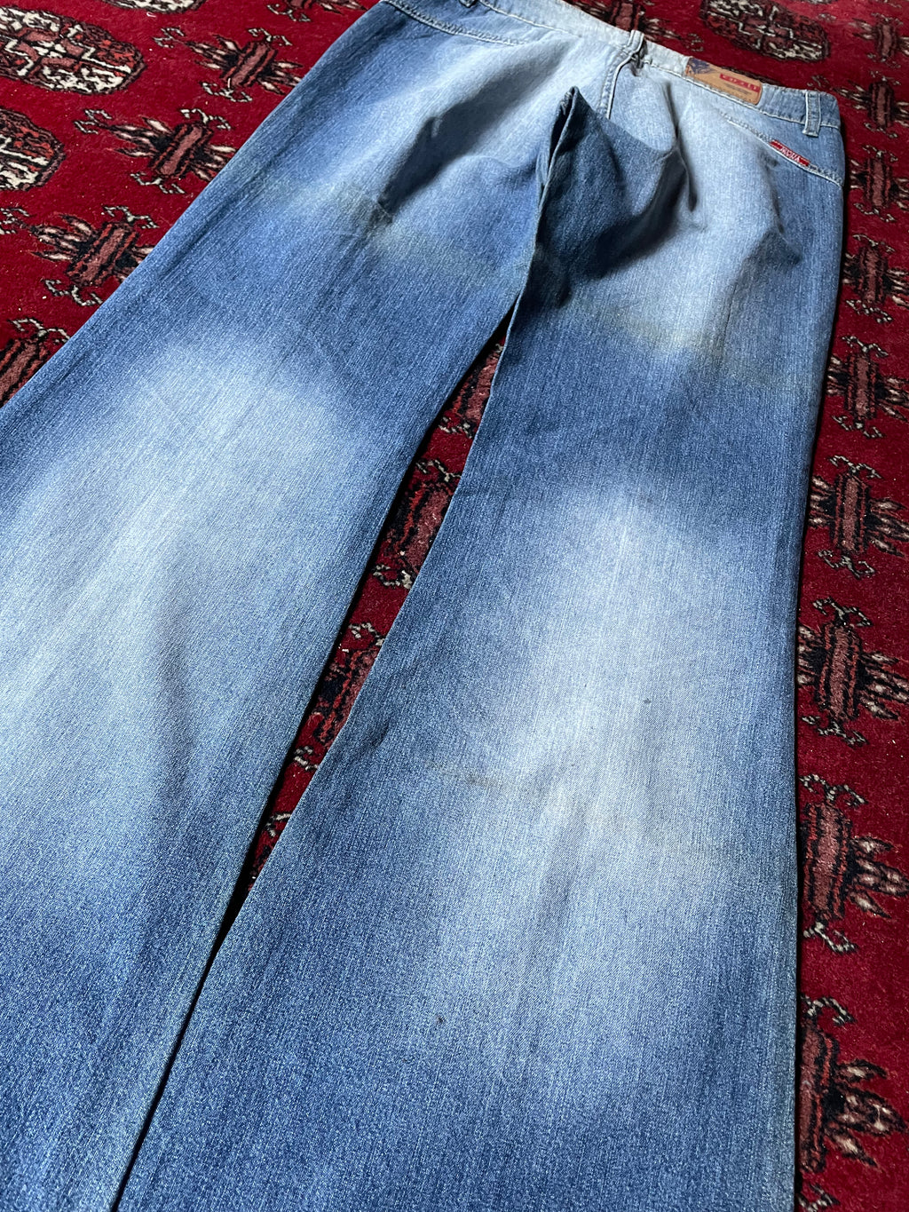 vintage baggy flared jeans y2k