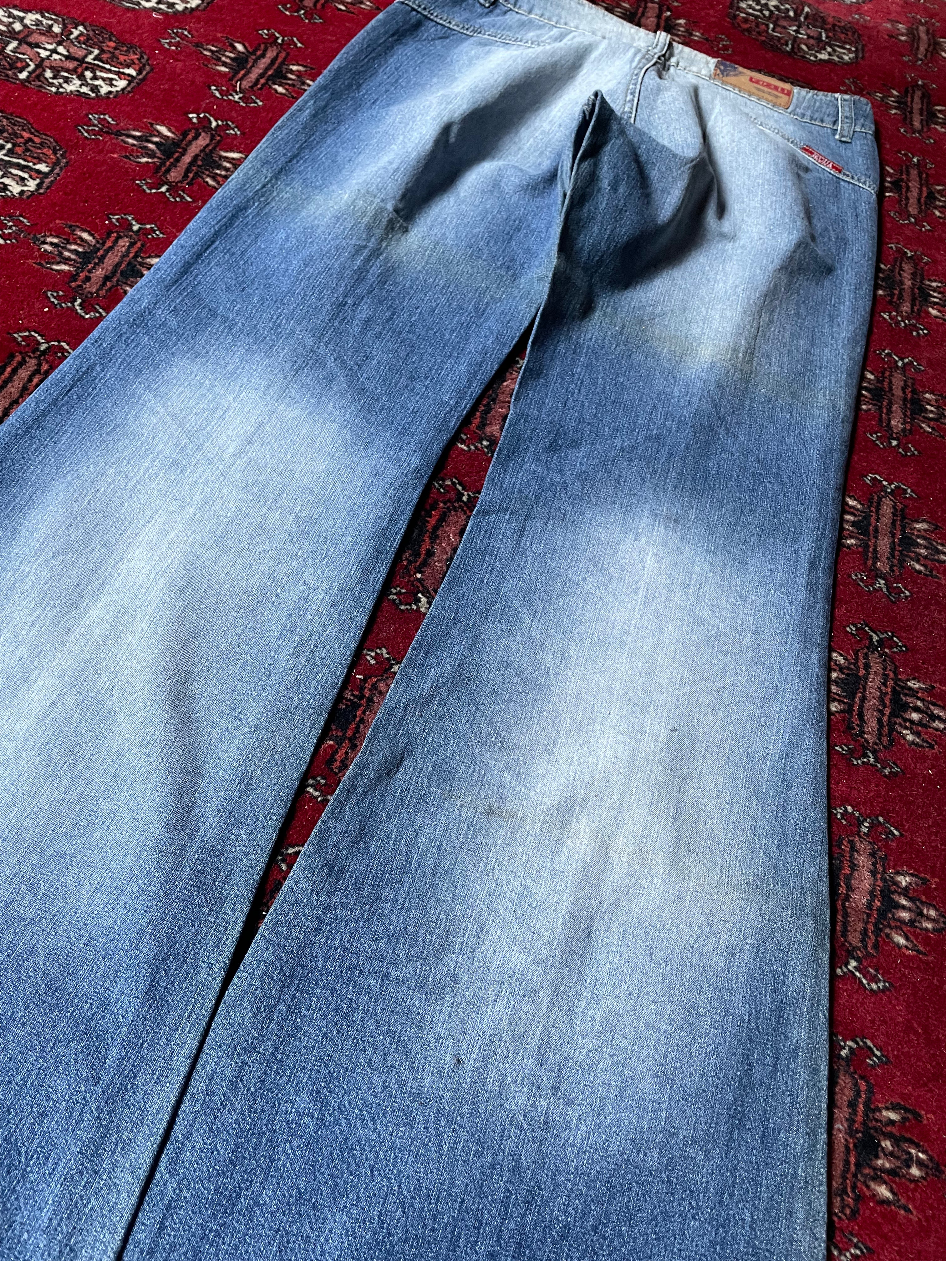 vintage baggy flared jeans y2k