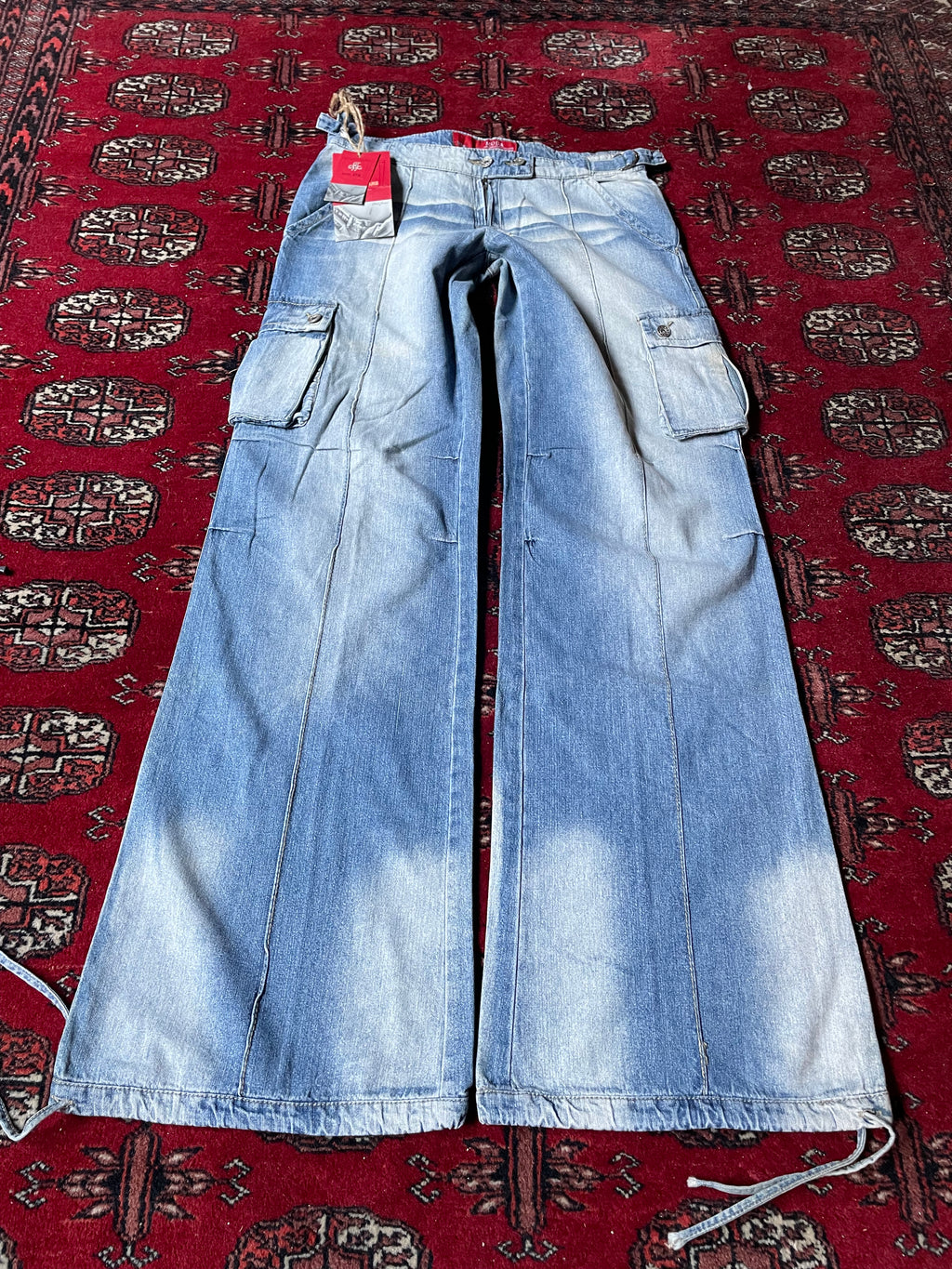 Vintage low rise baggy flared y2k jeans - 2000s