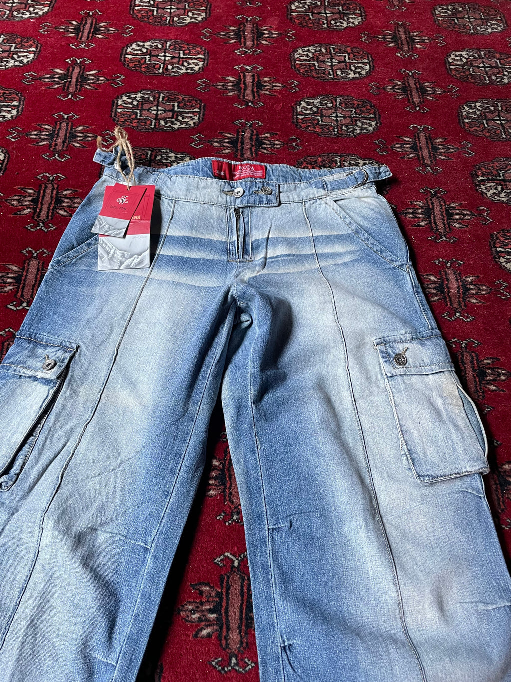 Vintage low rise baggy flared y2k jeans - 2000s