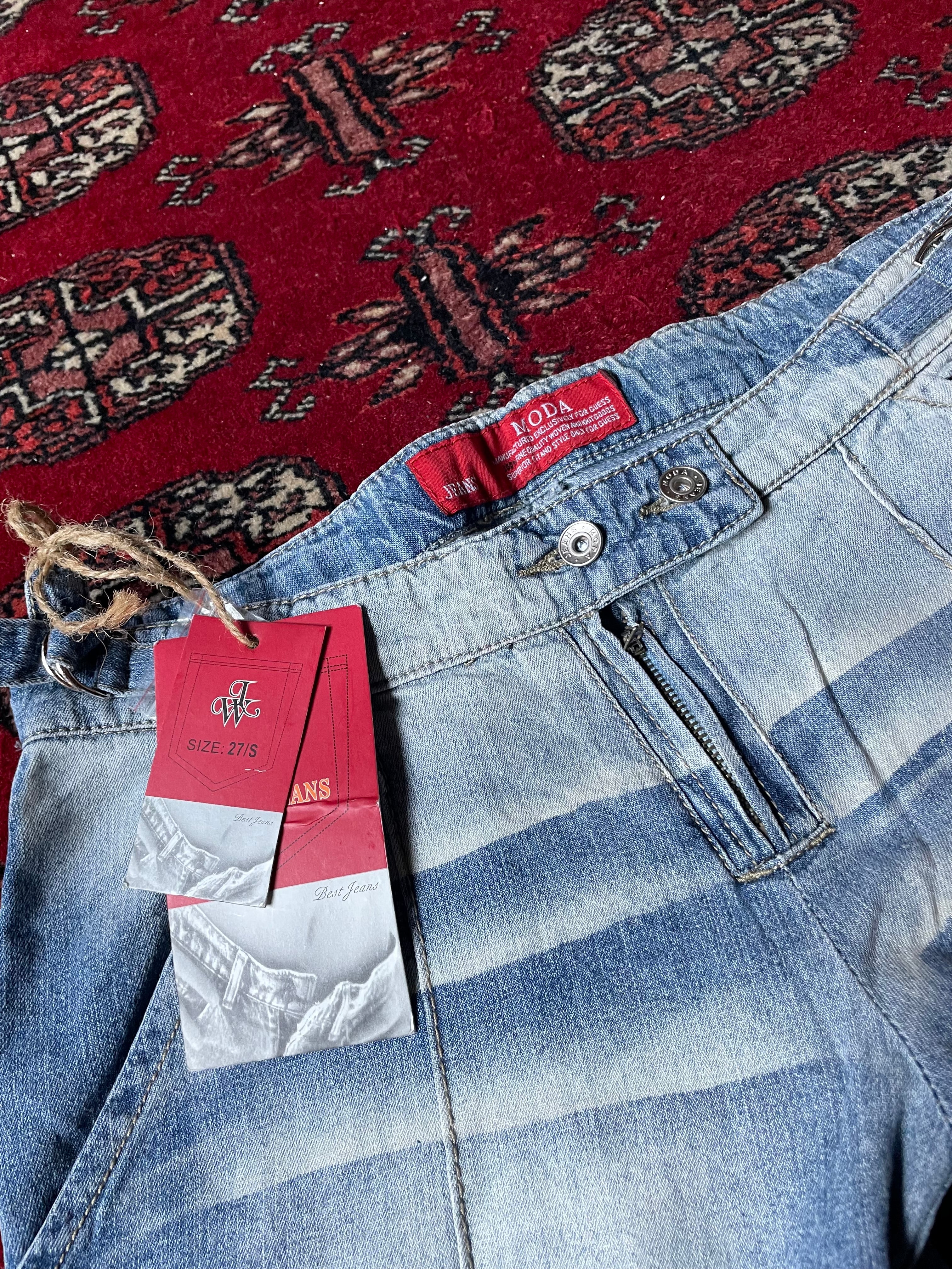 Vintage low rise baggy flared y2k jeans - 2000s
