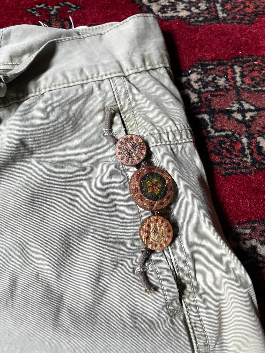 Jeans Take Two low rise y2k embroidery borchie cargo pocket