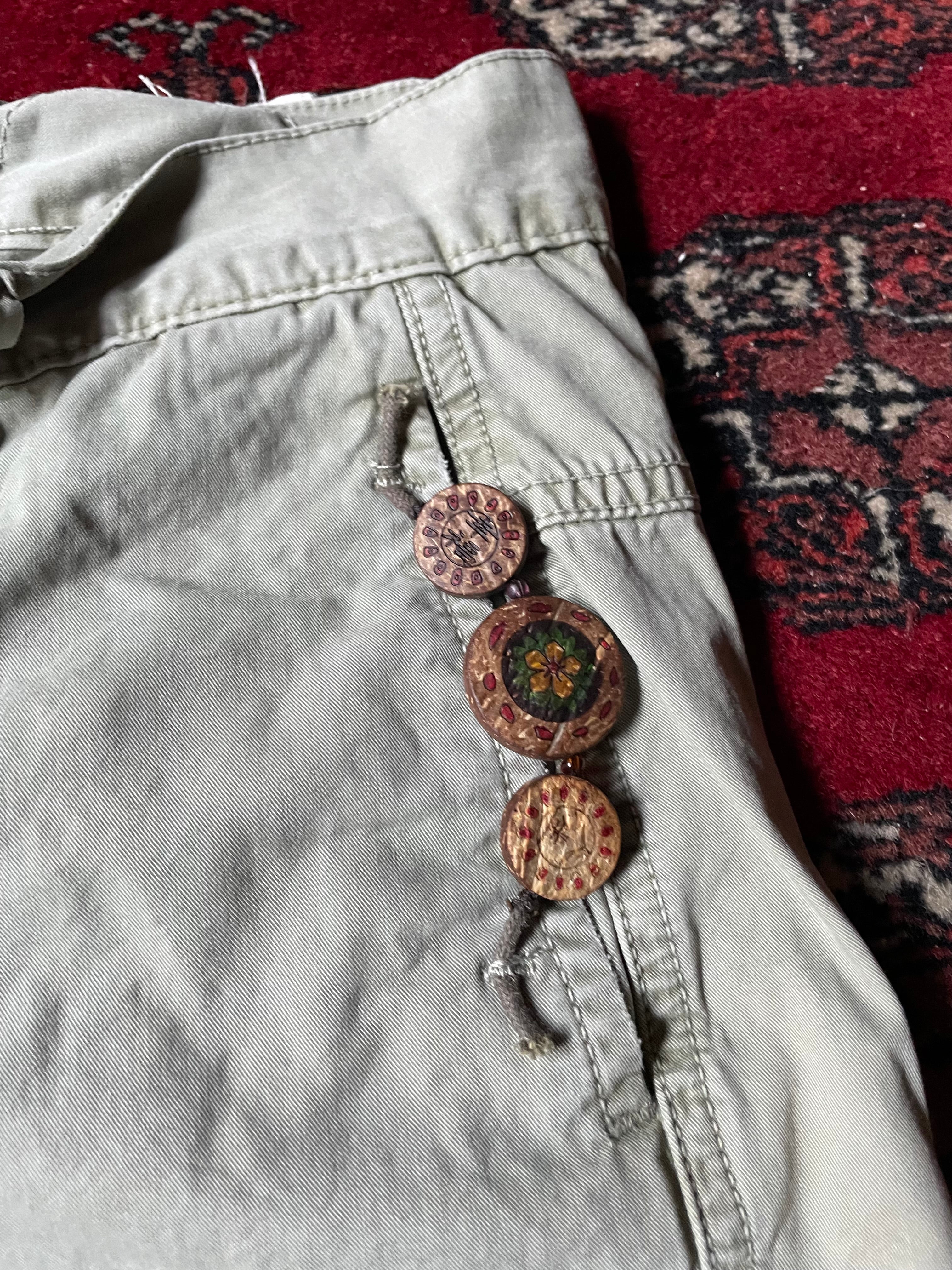 Jeans Take Two low rise y2k embroidery borchie cargo pocket