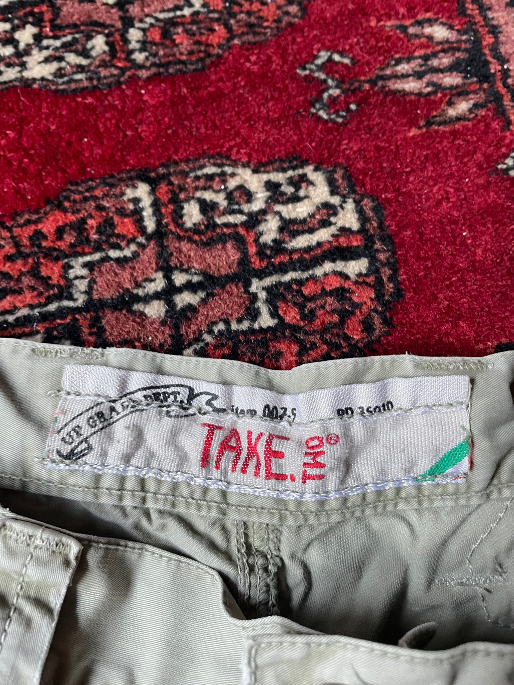 Jeans Take Two low rise y2k embroidery borchie cargo pocket