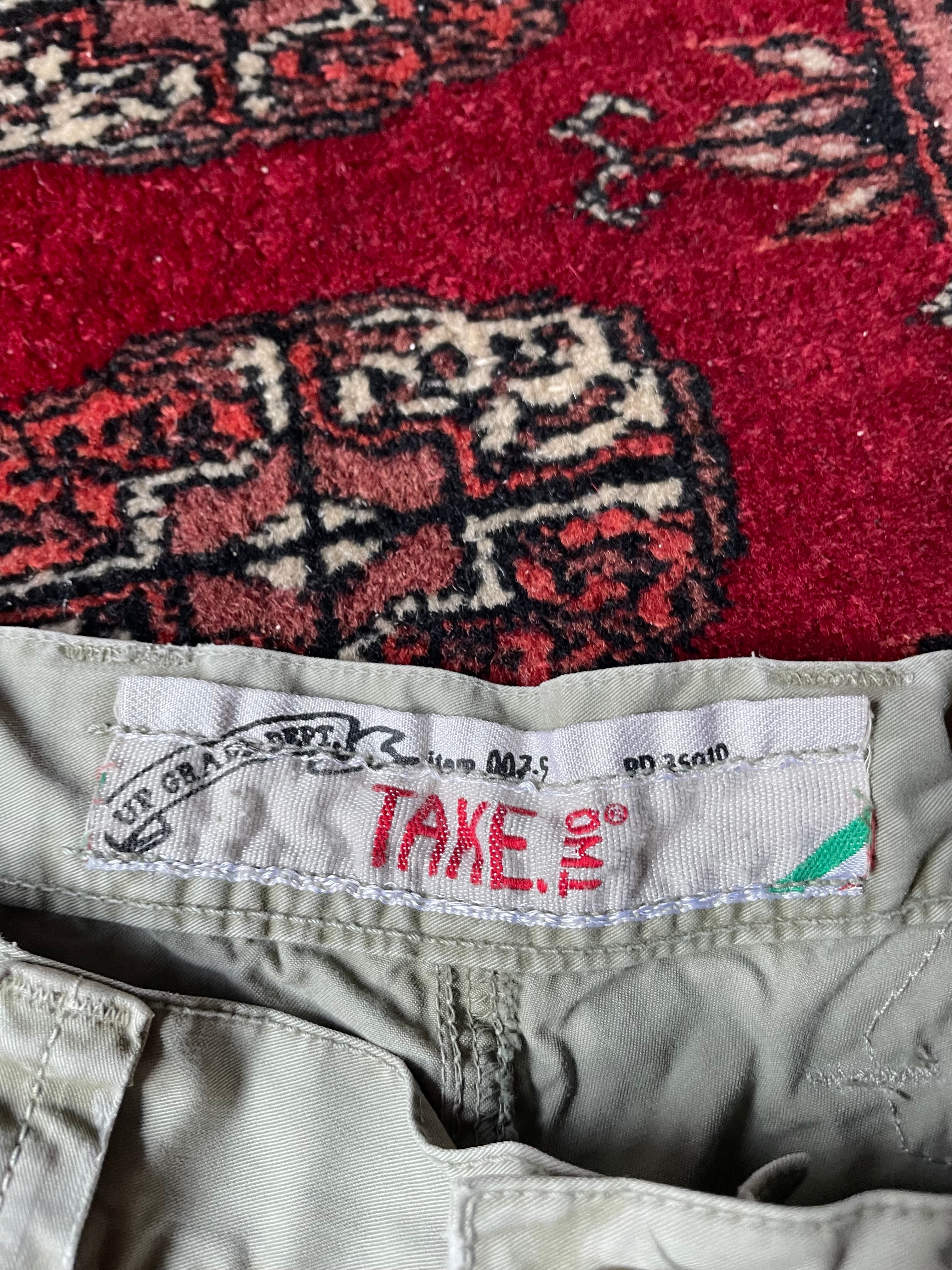 Jeans Take Two low rise y2k embroidery borchie cargo pocket