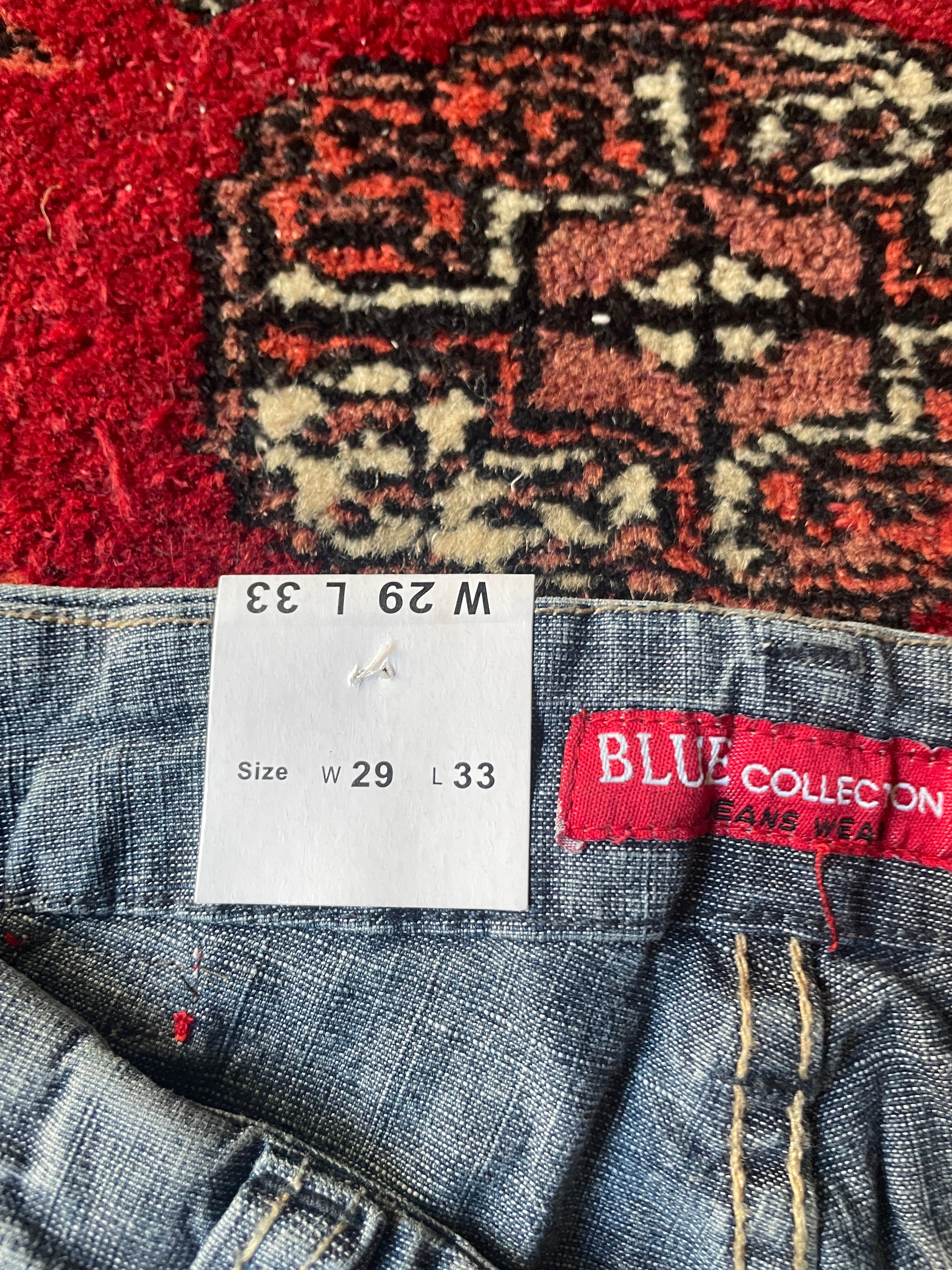 super low rise flared Blu collection jeans
