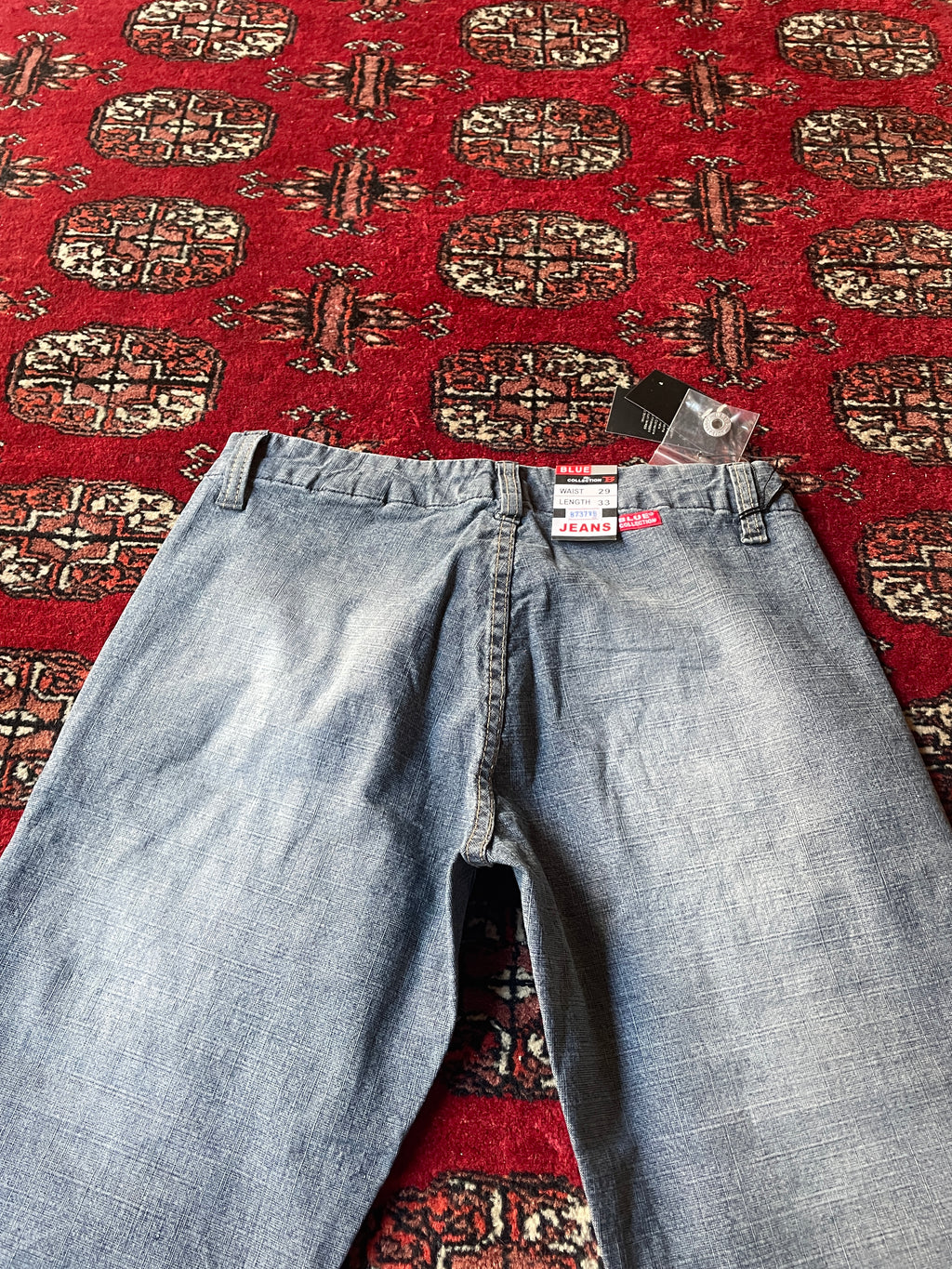super low rise flared Blu collection jeans