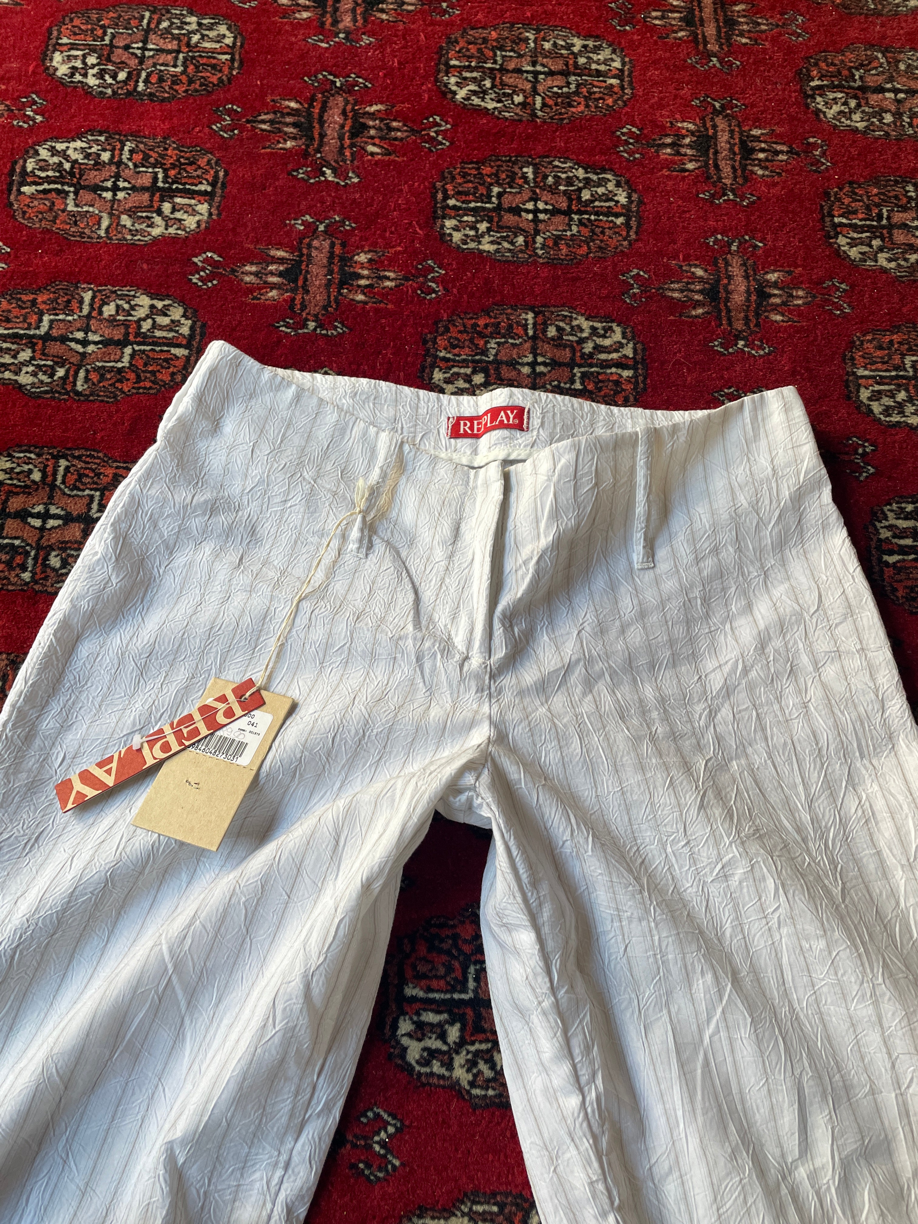 vintage flared baggy y2k Raplay pants - made in Italy