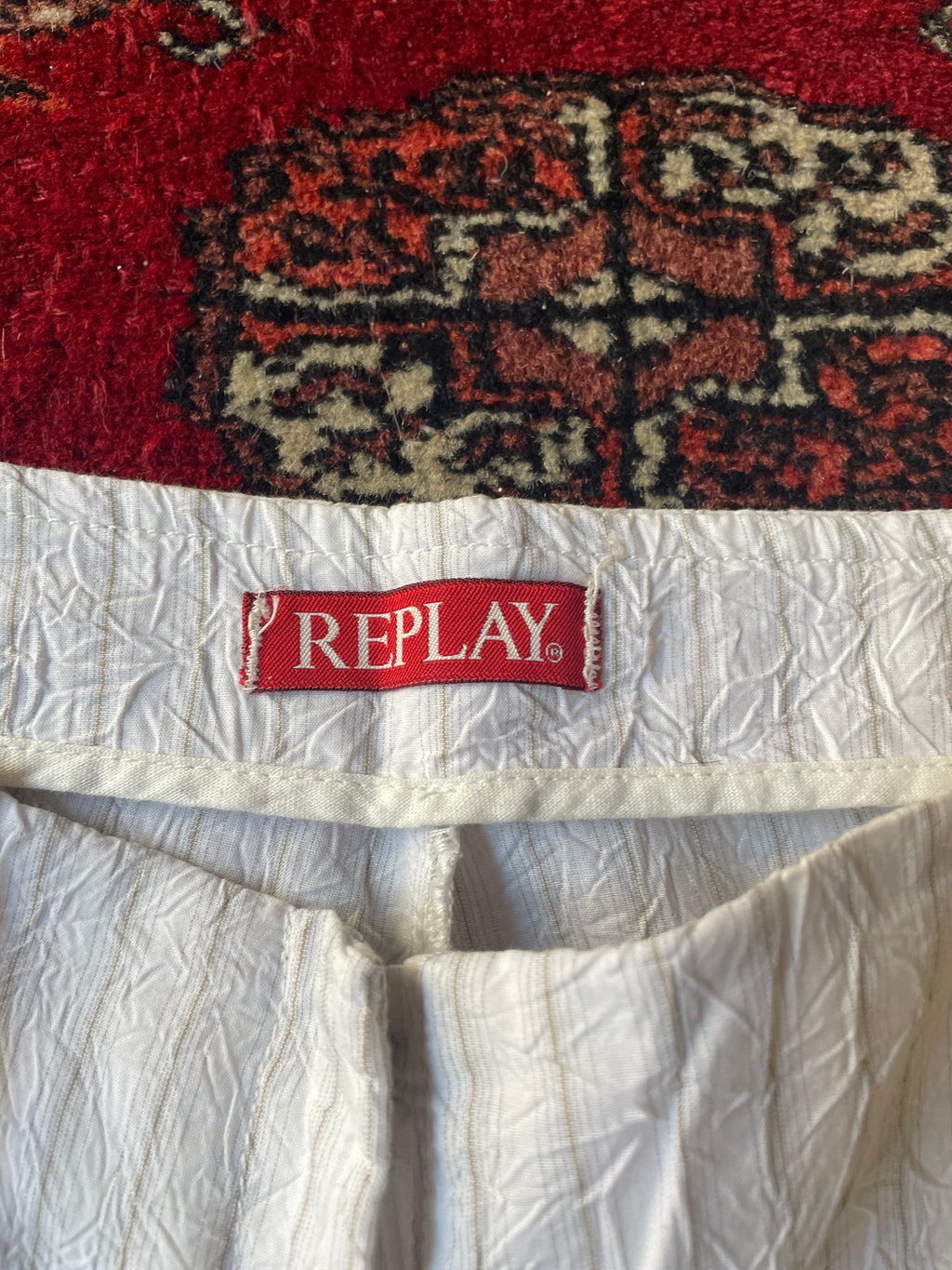vintage flared baggy y2k Raplay pants - made in Italy