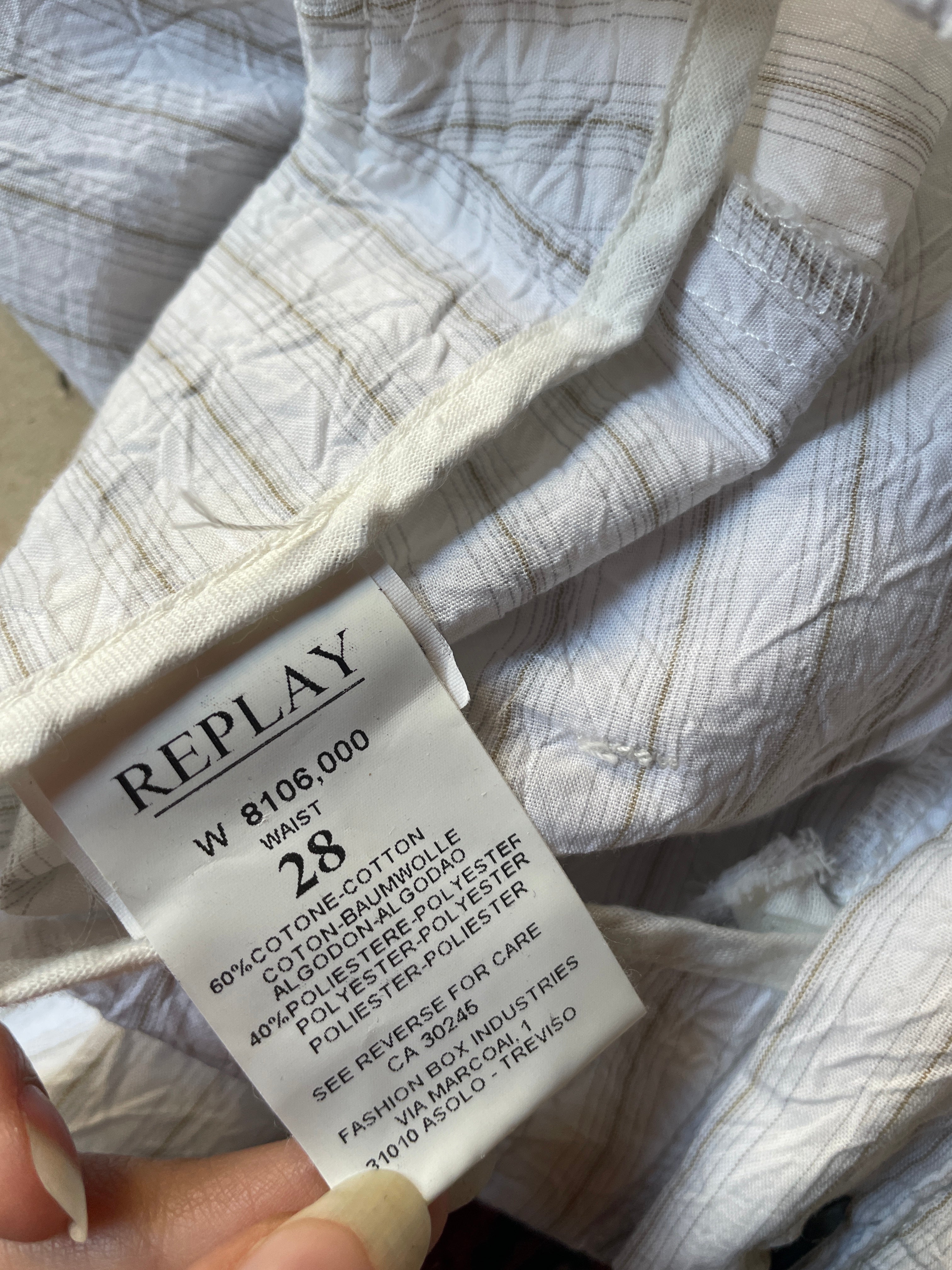 vintage flared baggy y2k Raplay pants - made in Italy