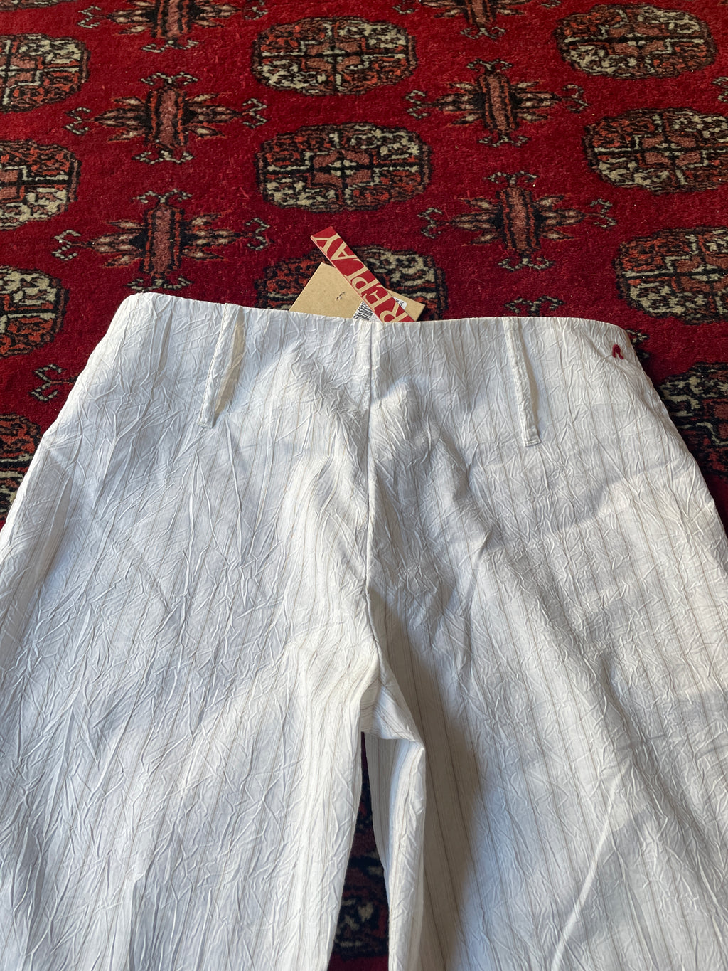 vintage flared baggy y2k Raplay pants - made in Italy