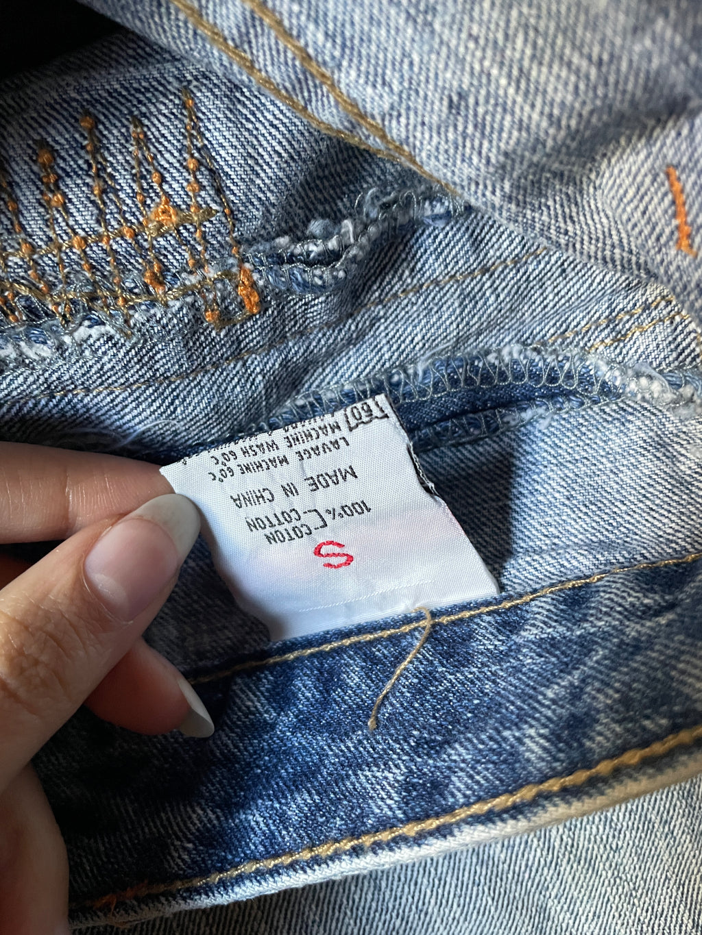 Vintage belted capri y2k zip pocket jeans