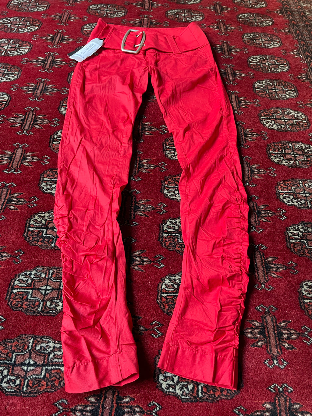 Miss Sixty rare belted y2k red pants