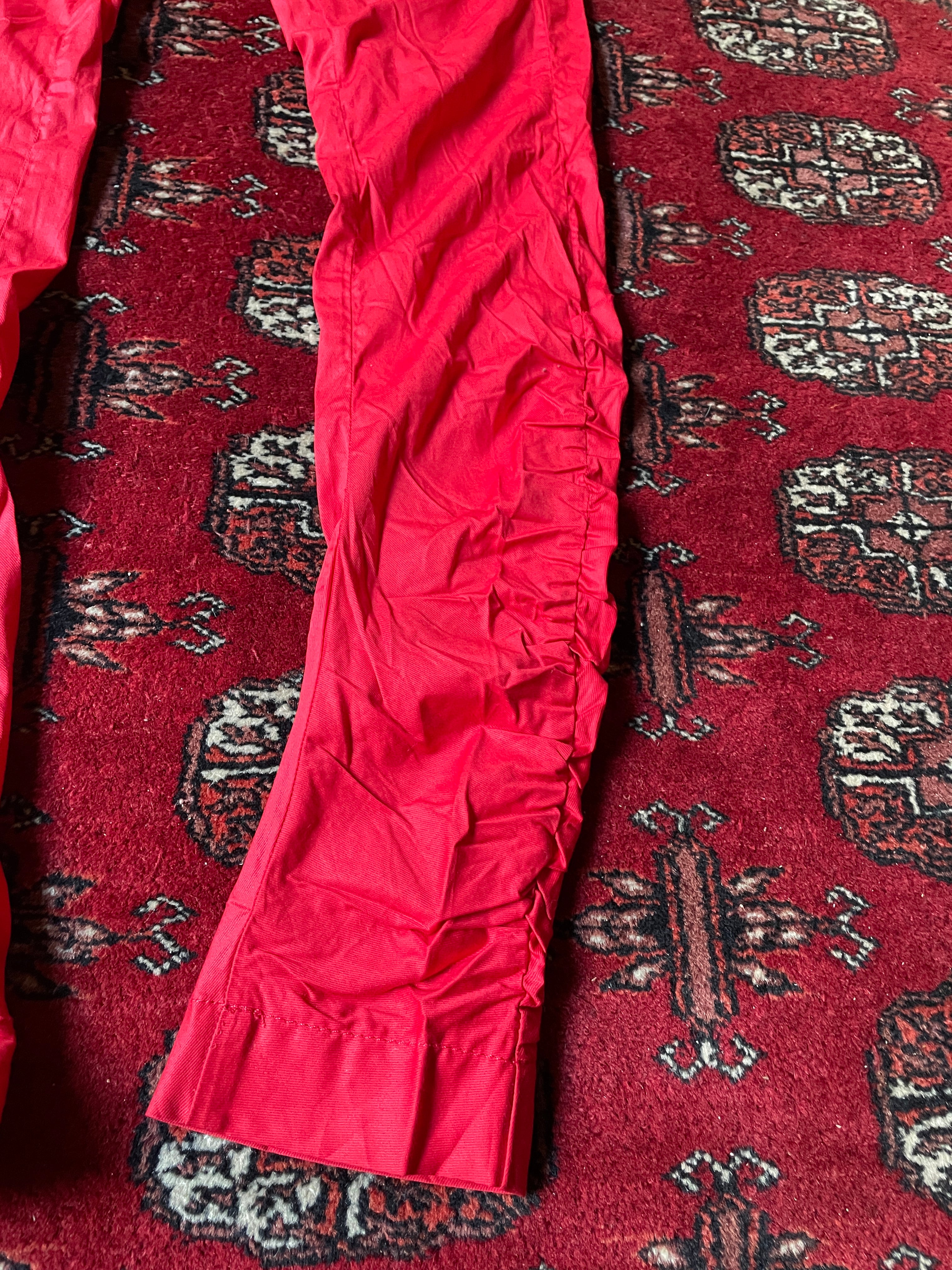 Miss Sixty rare belted y2k red pants