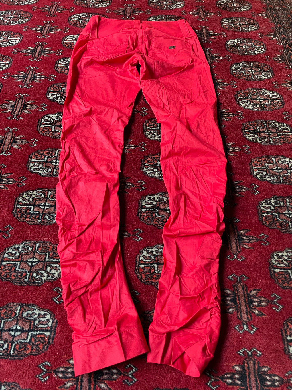 Miss Sixty rare belted y2k red pants