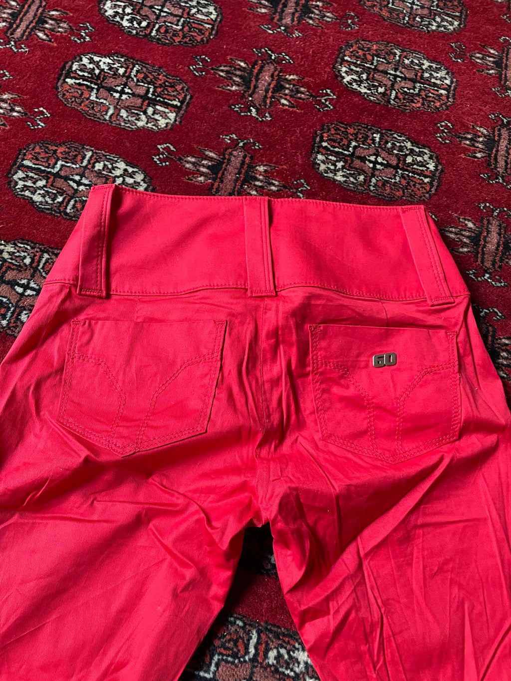 Miss Sixty rare belted y2k red pants