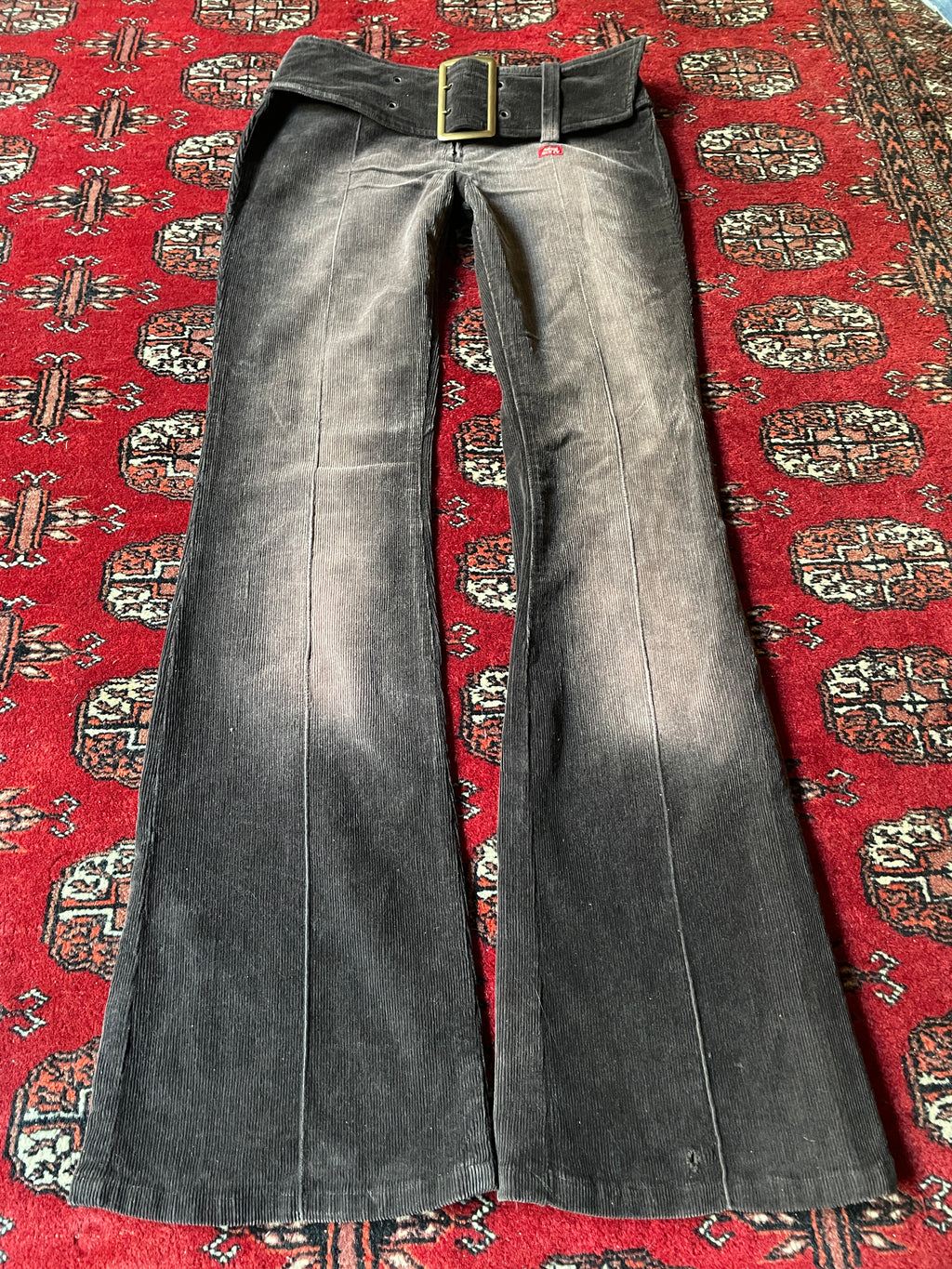 Miss Sixty rare belted flared y2k vintage pants