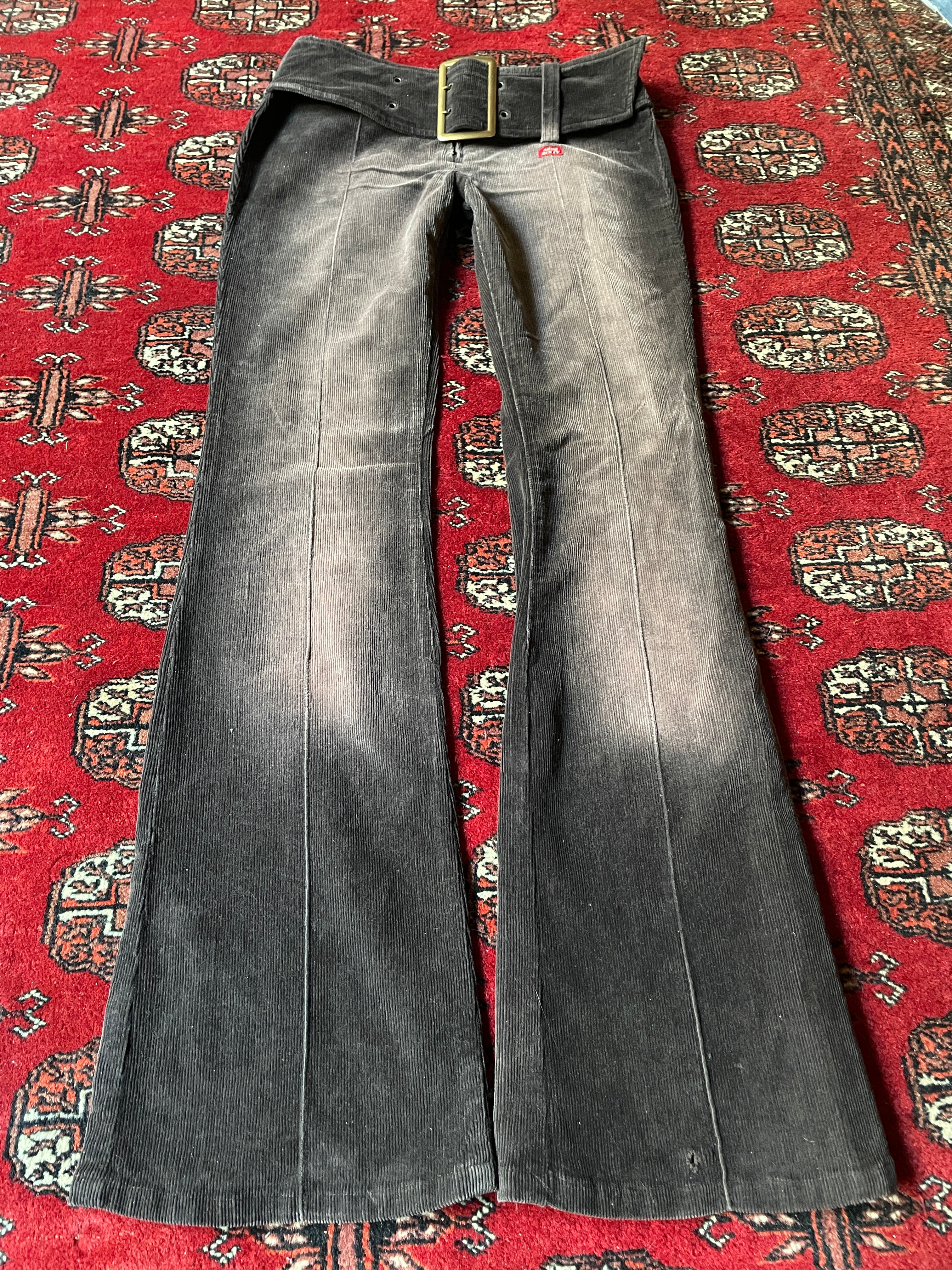 Miss Sixty rare belted flared y2k vintage pants