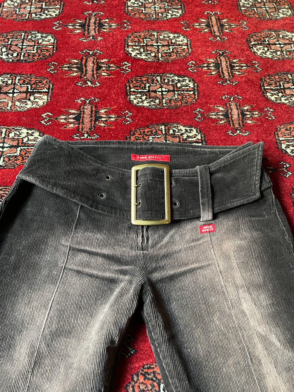 Miss Sixty rare belted flared y2k vintage pants