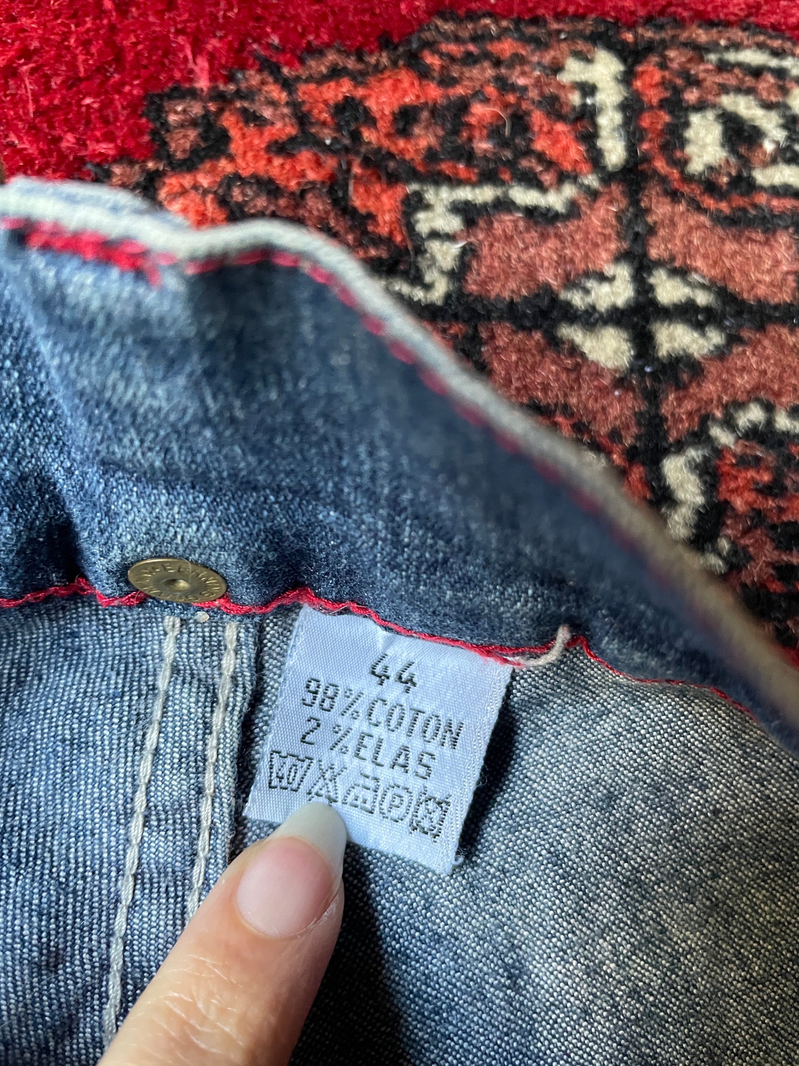 Vintage low rise belted flared jeans y2k