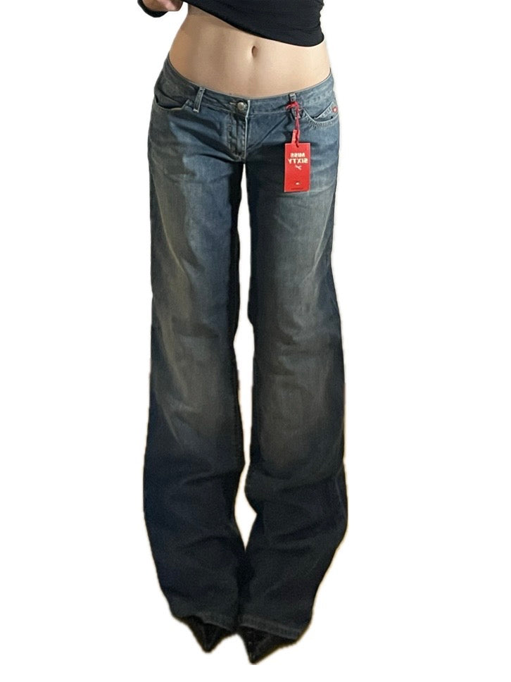 Miss Sixty low rise y2k wide leg jeans