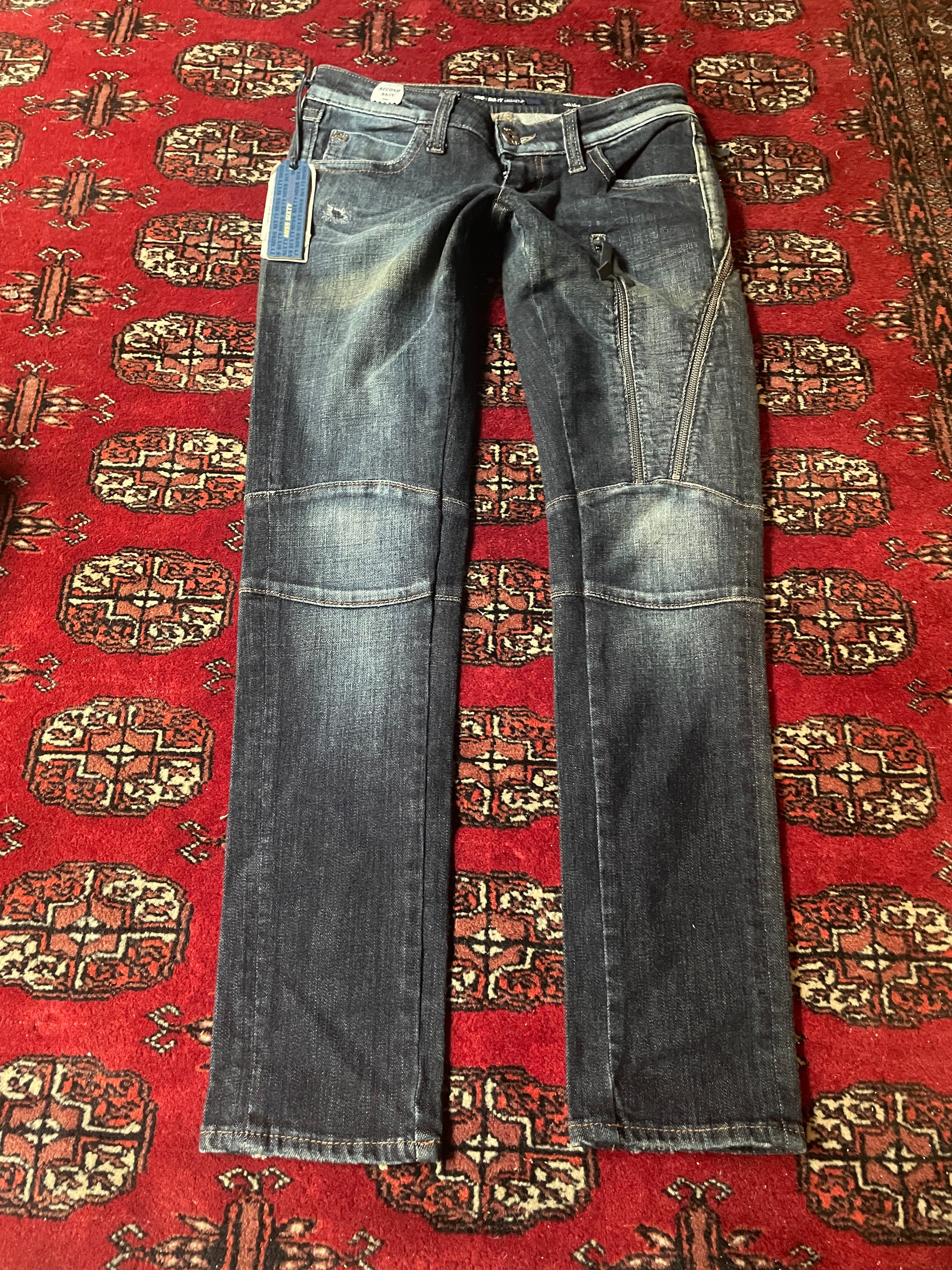 Miss Sixty super low rise zipped y2k skinny jeans