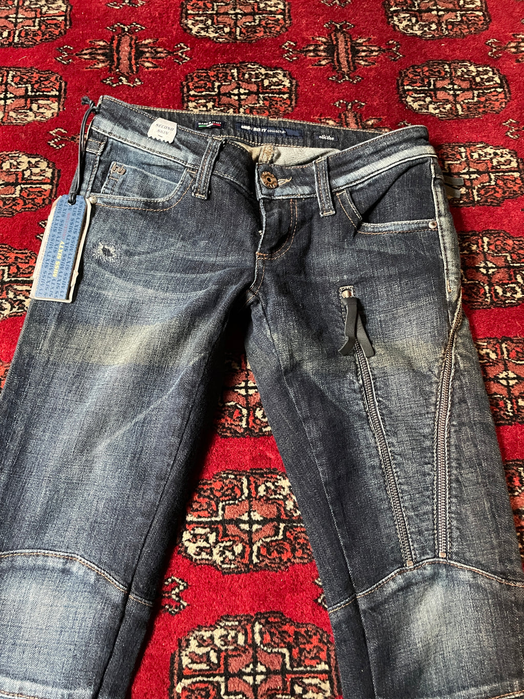 Miss Sixty super low rise zipped y2k skinny jeans