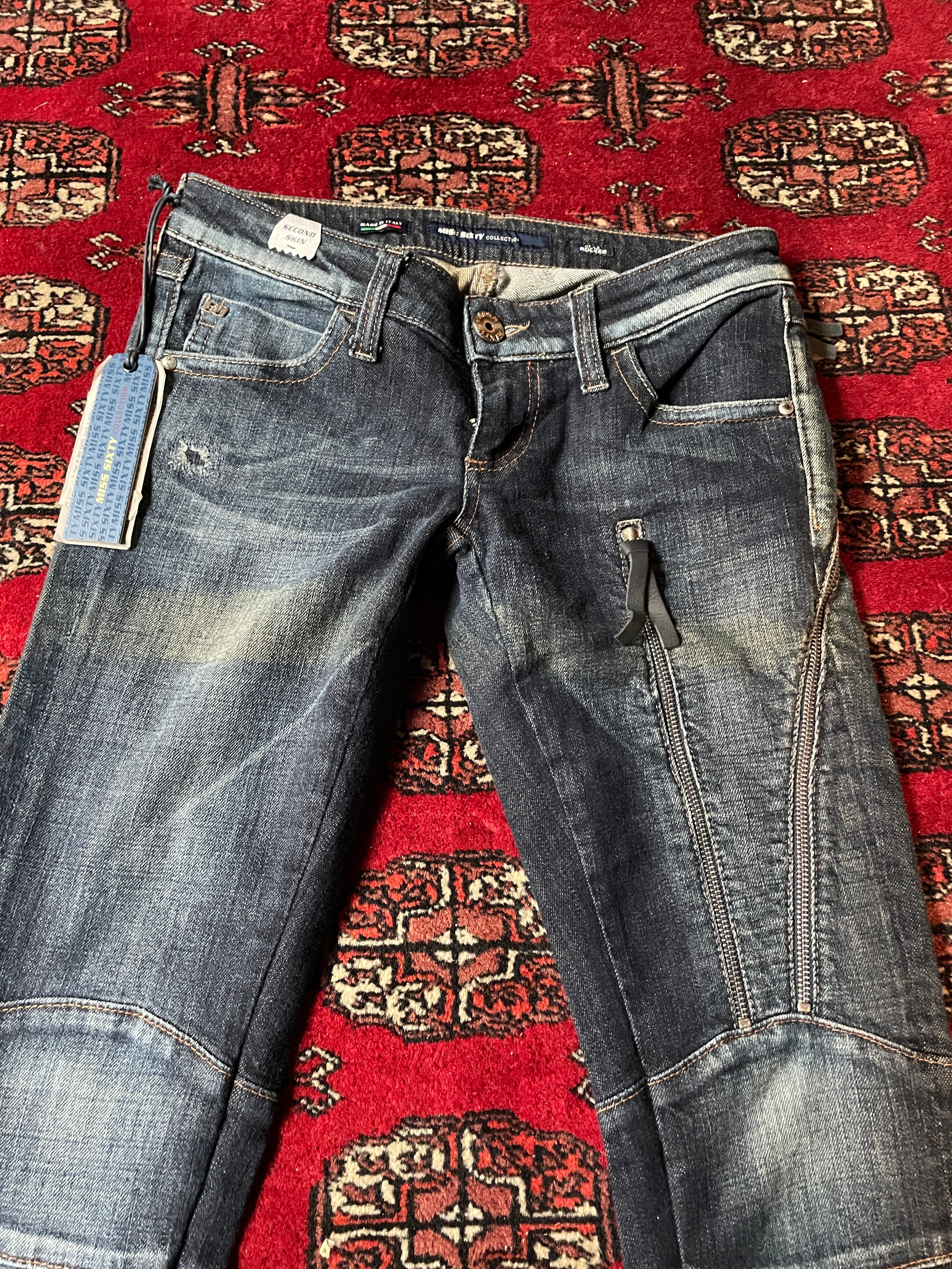 Miss Sixty super low rise zipped y2k skinny jeans