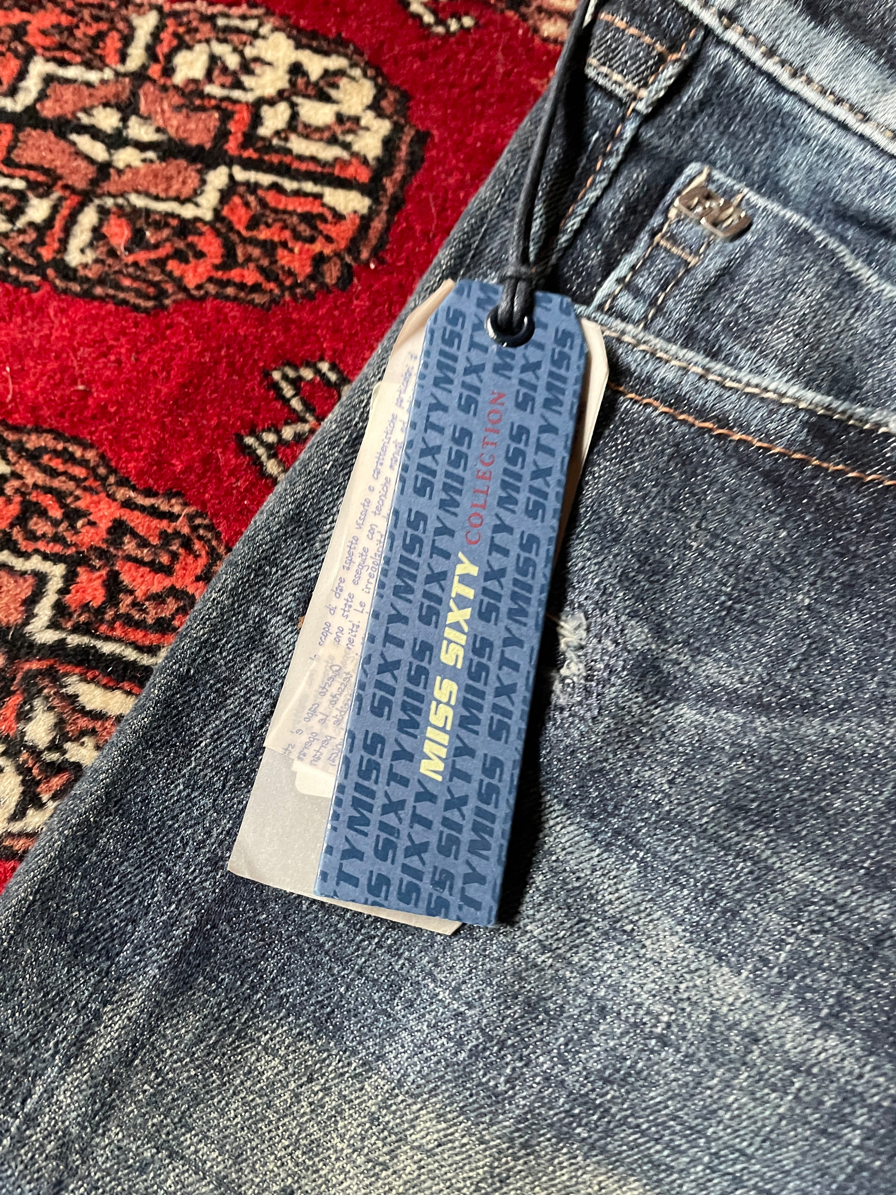 Miss Sixty super low rise zipped y2k skinny jeans