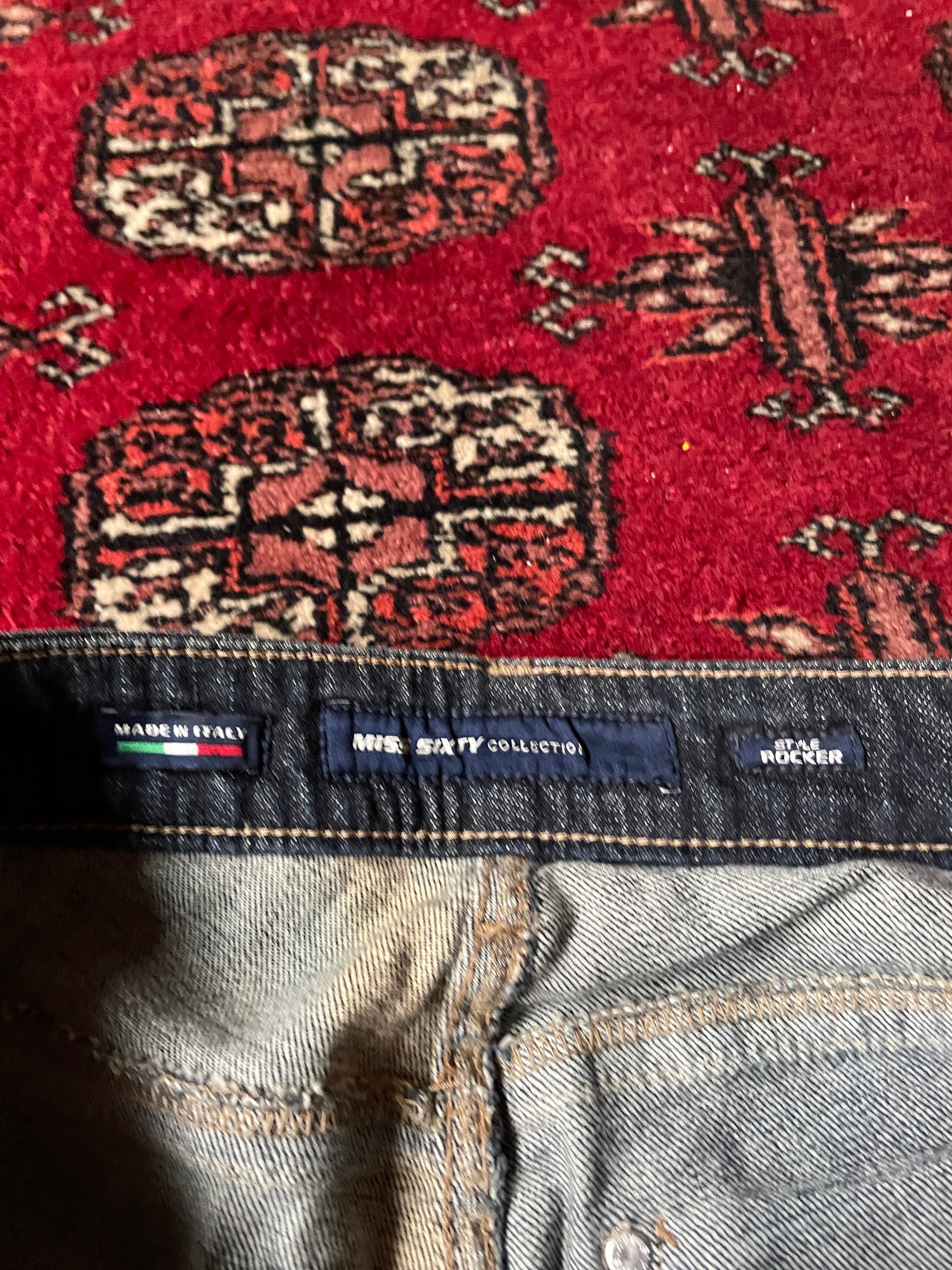 Miss Sixty super low rise zipped y2k skinny jeans