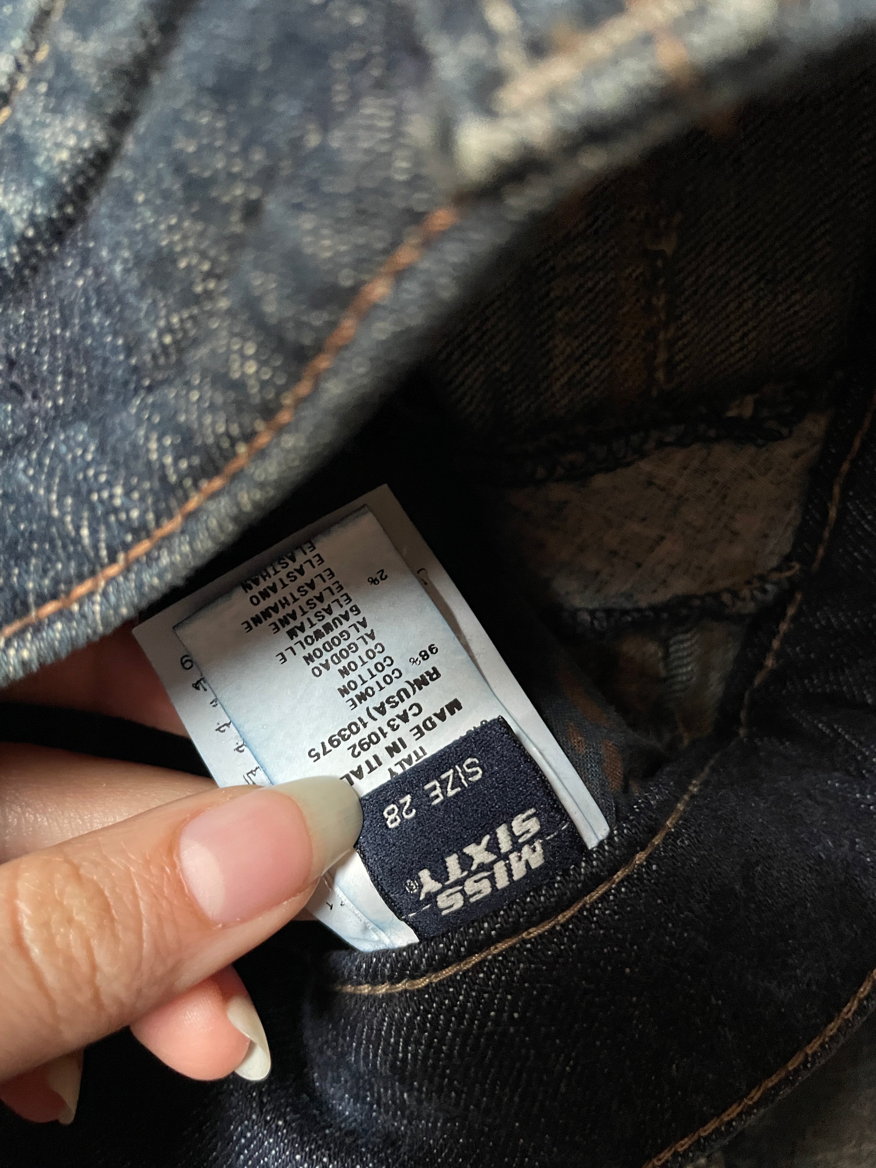 Miss Sixty super low rise zipped y2k skinny jeans