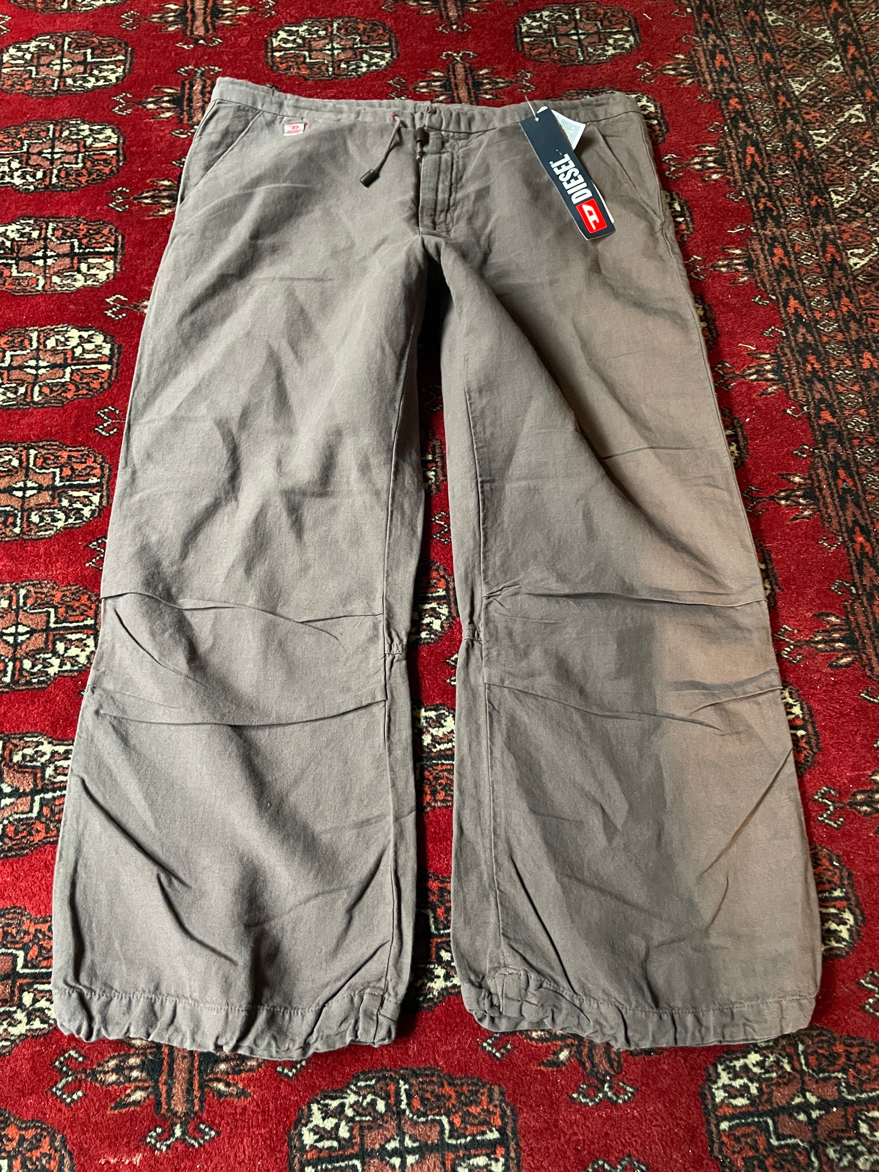 Diesel vintage y2k 50% lino capri pants