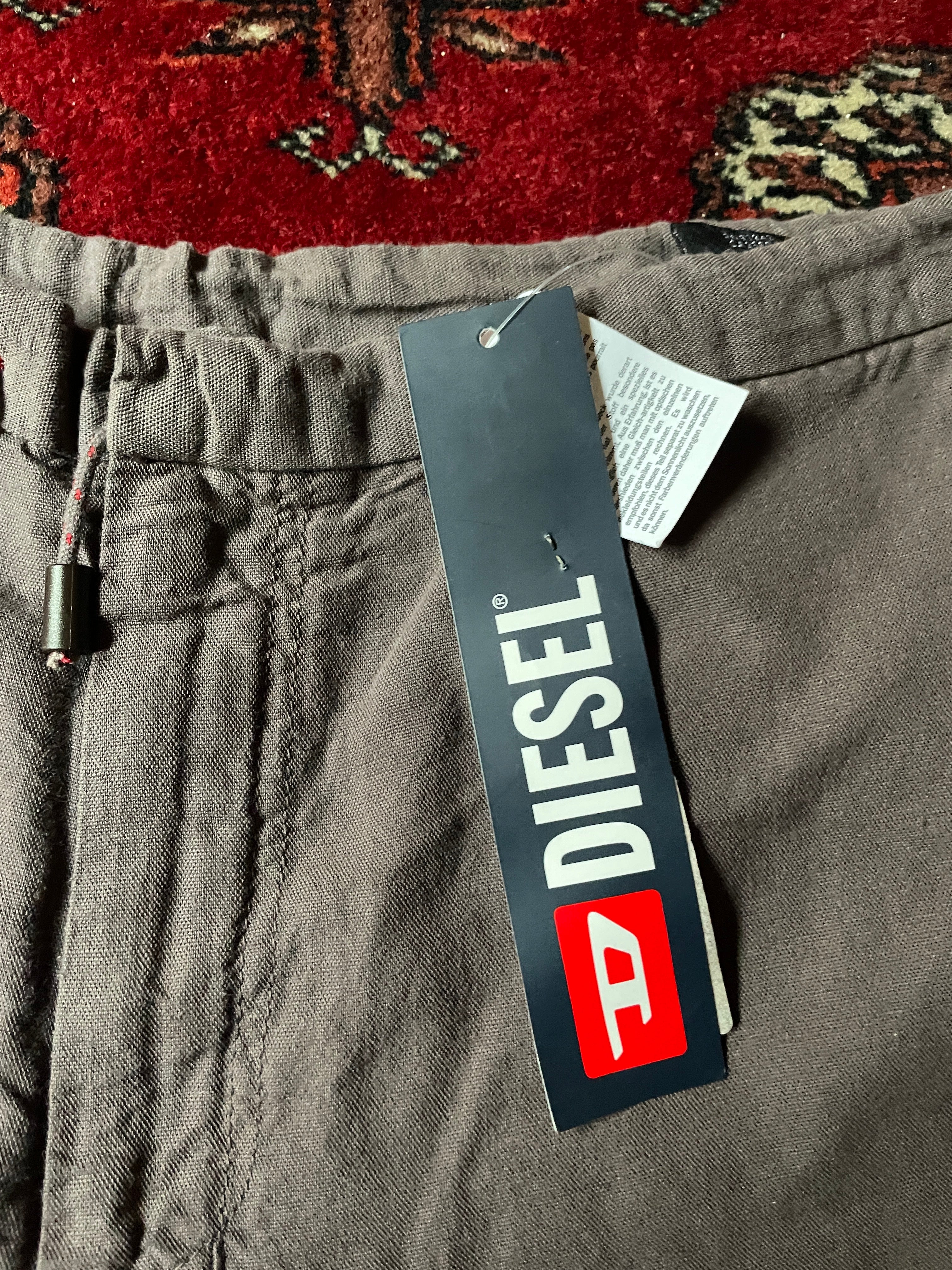 Diesel vintage y2k 50% lino capri pants