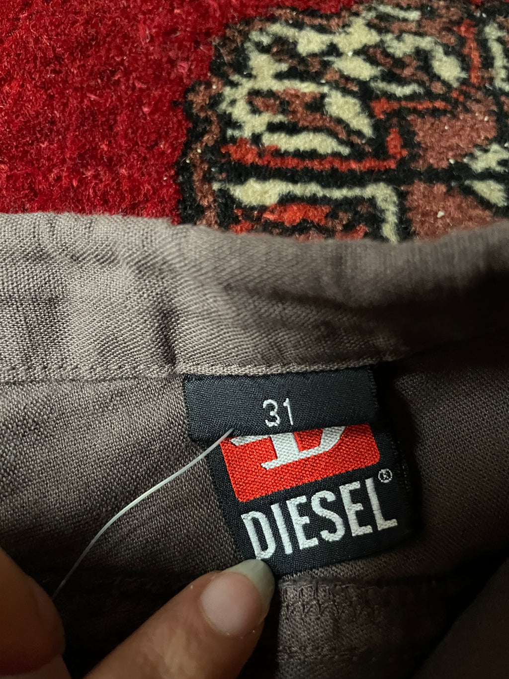 Diesel vintage y2k 50% lino capri pants