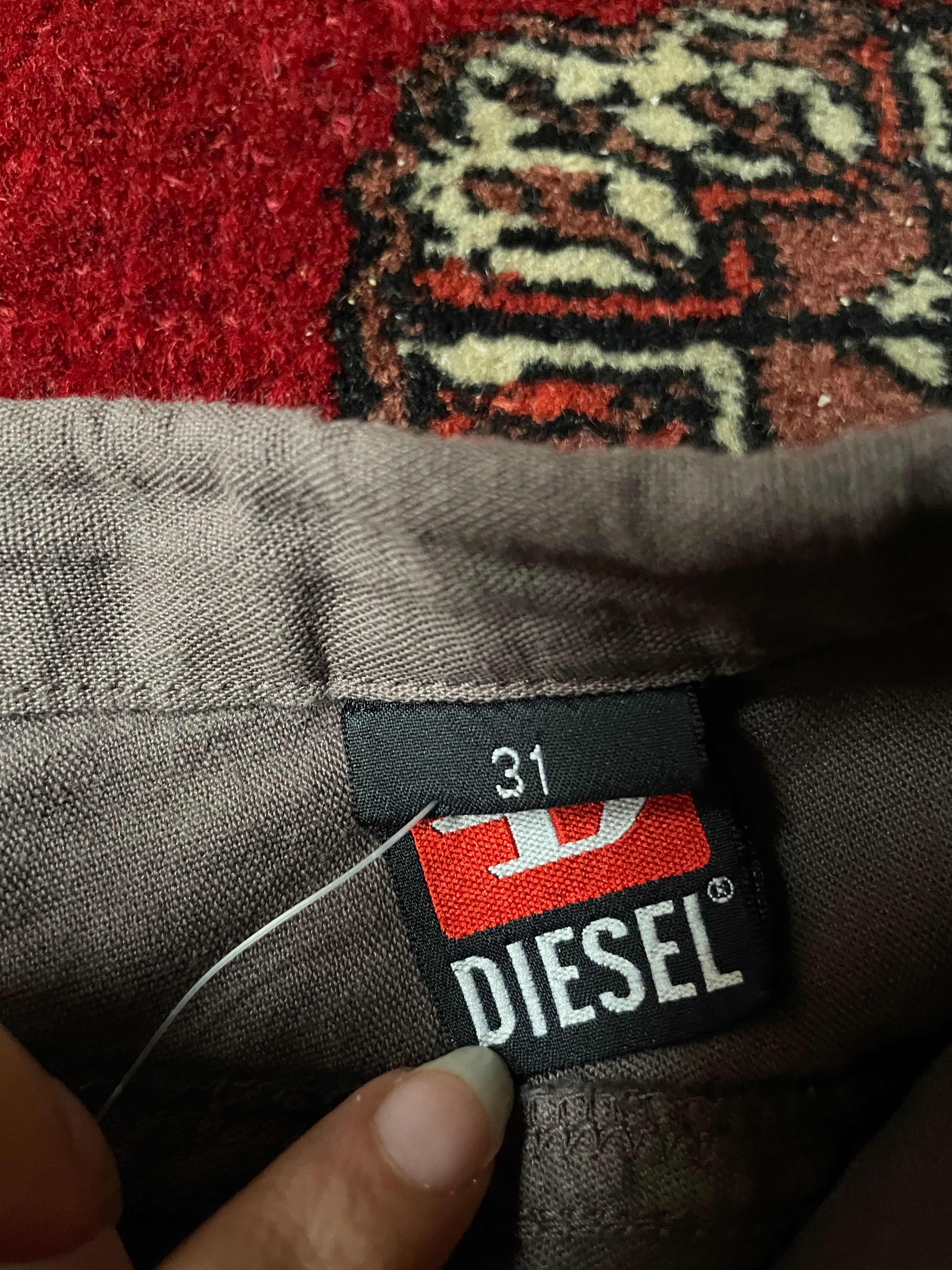 Diesel vintage y2k 50% lino capri pants