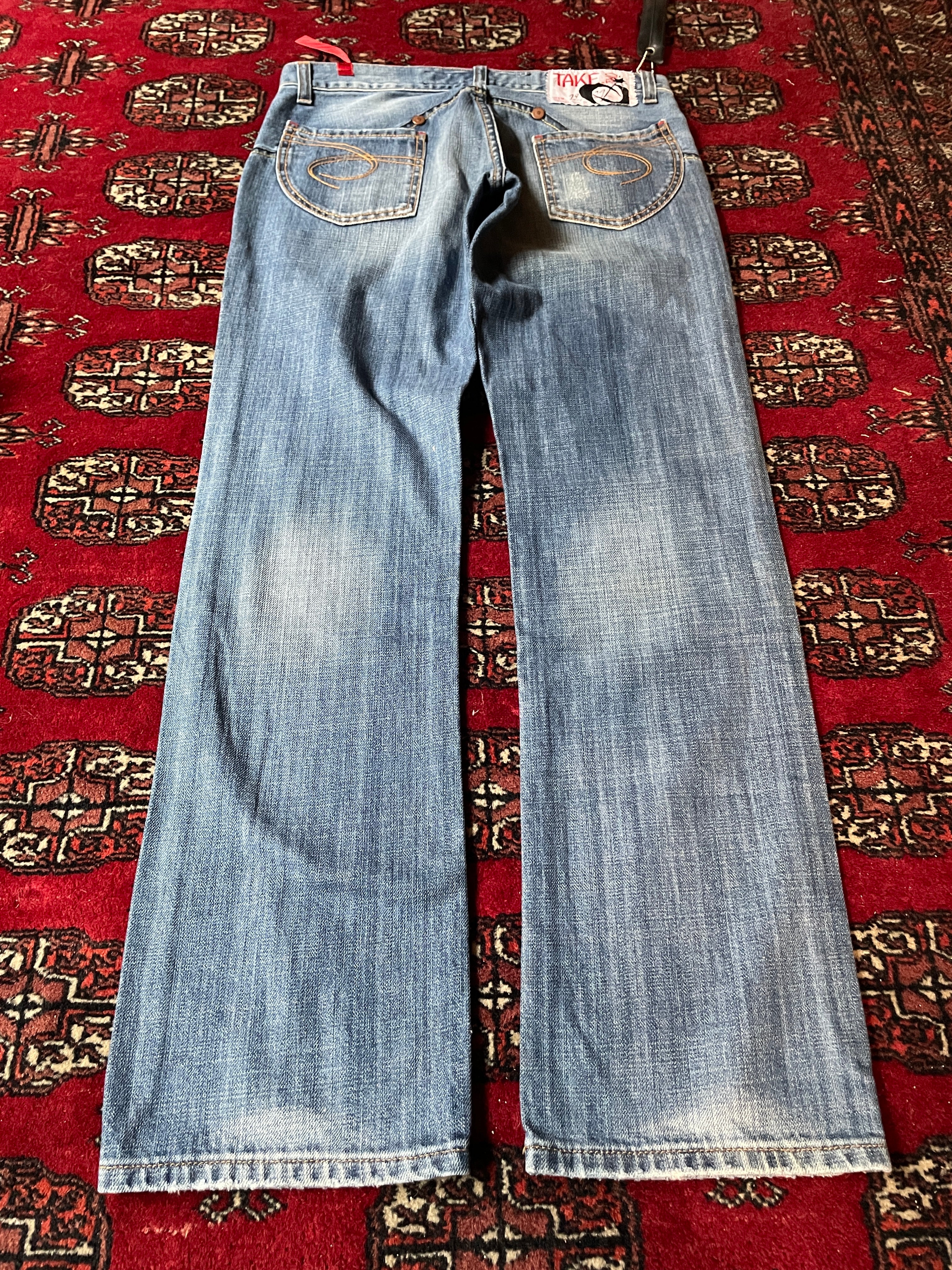 take two vintage low rise straight fit y2k jeans