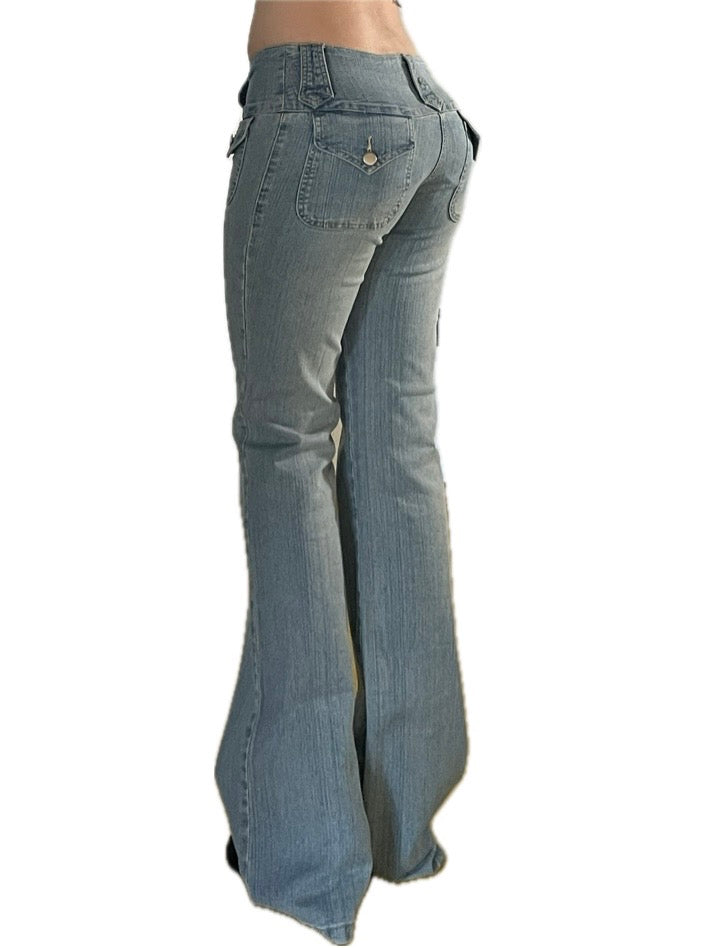 jeans low rise bootcut y2k anni 2000