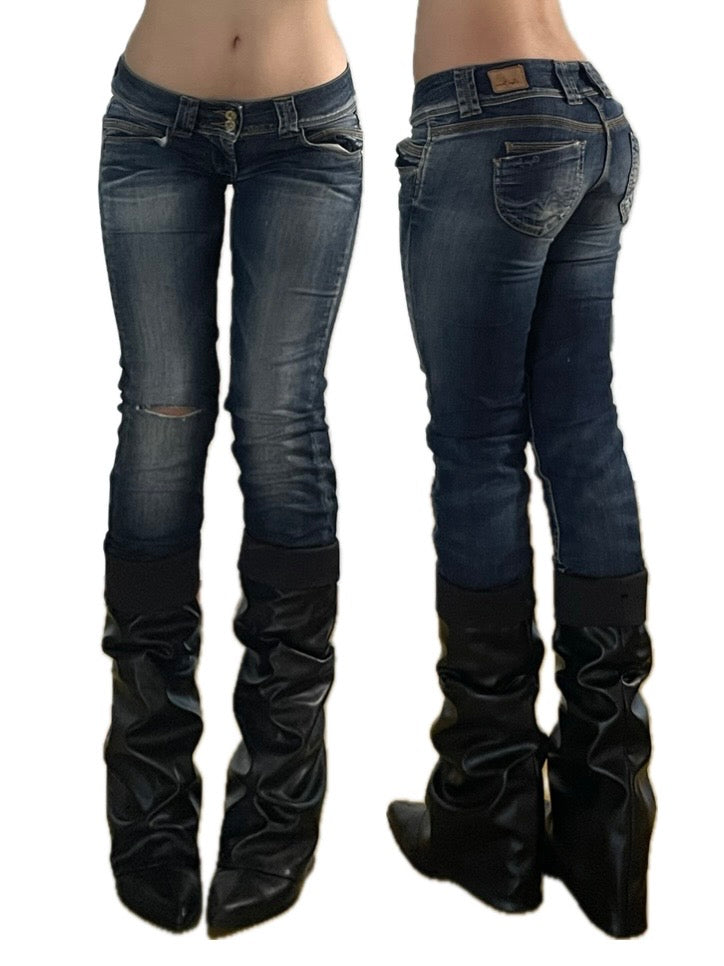 super low rise skinny pepe jeans y2k