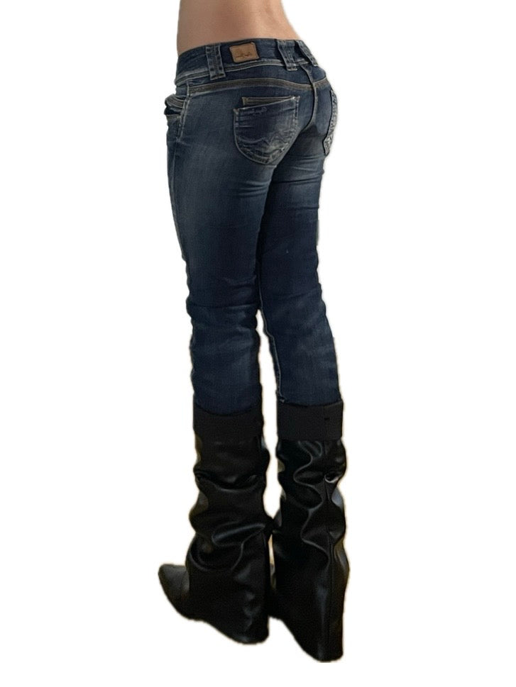 super low rise skinny pepe jeans y2k