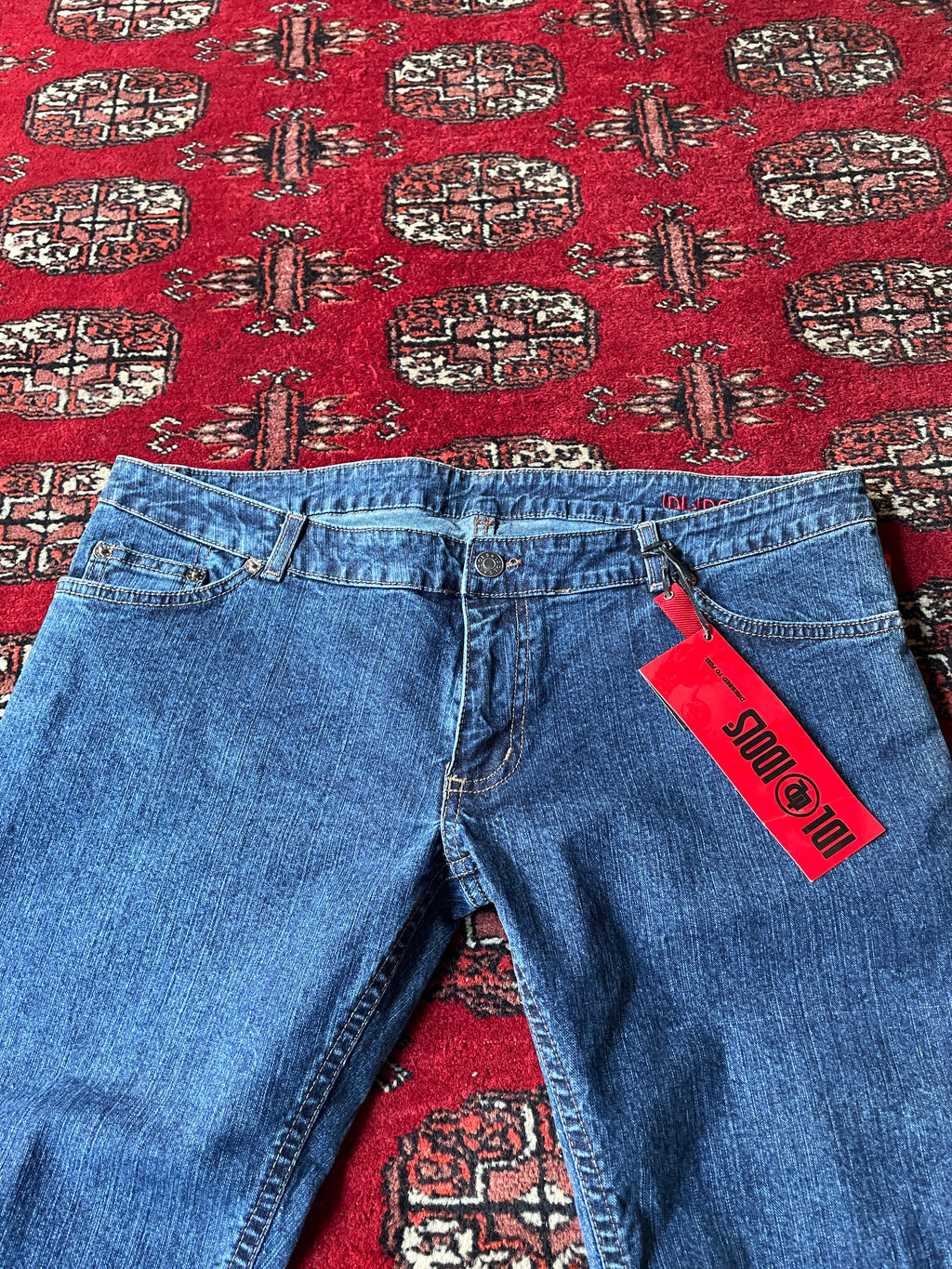 super low rise flared y2k jeans