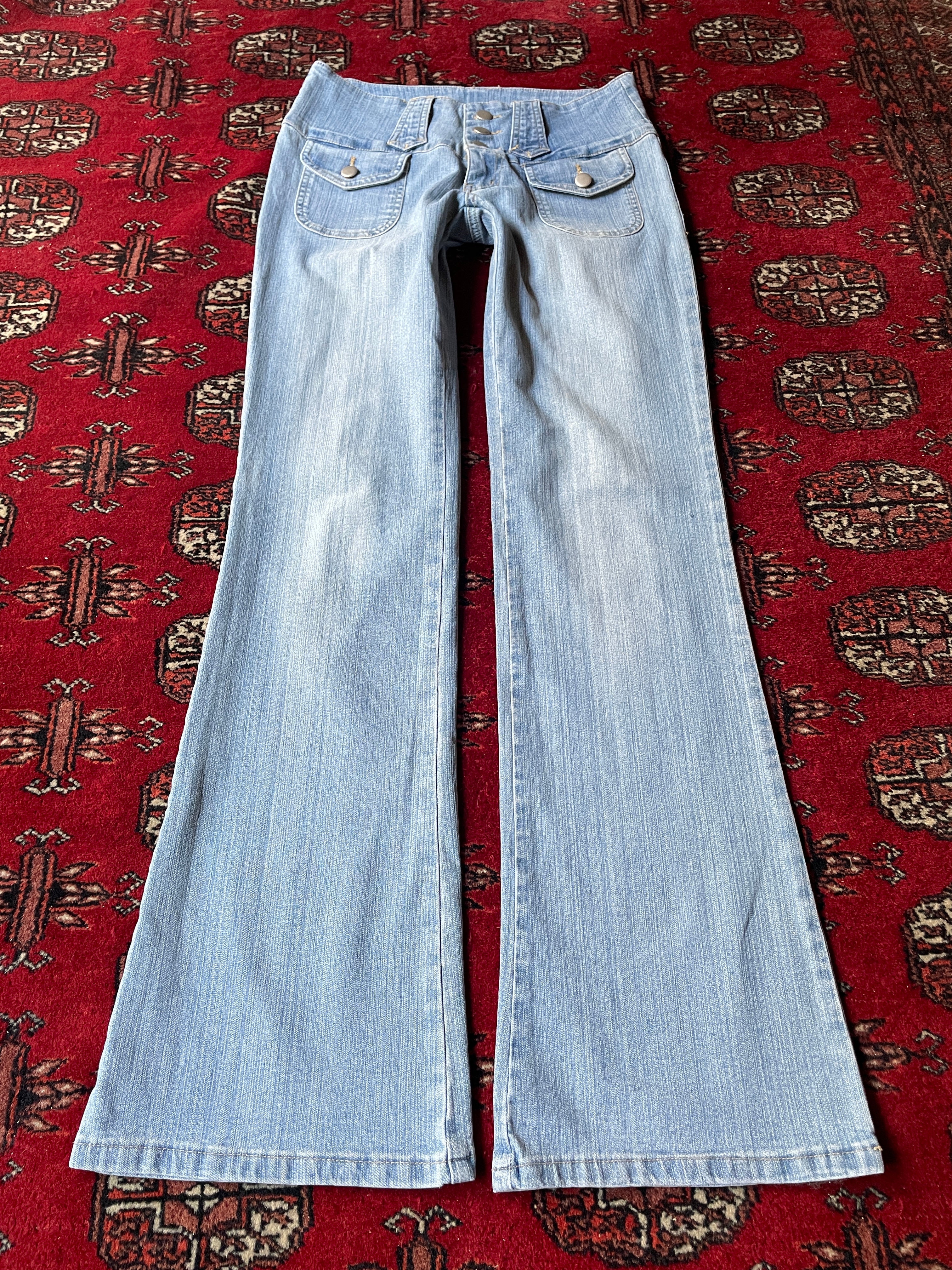 jeans low rise bootcut y2k anni 2000